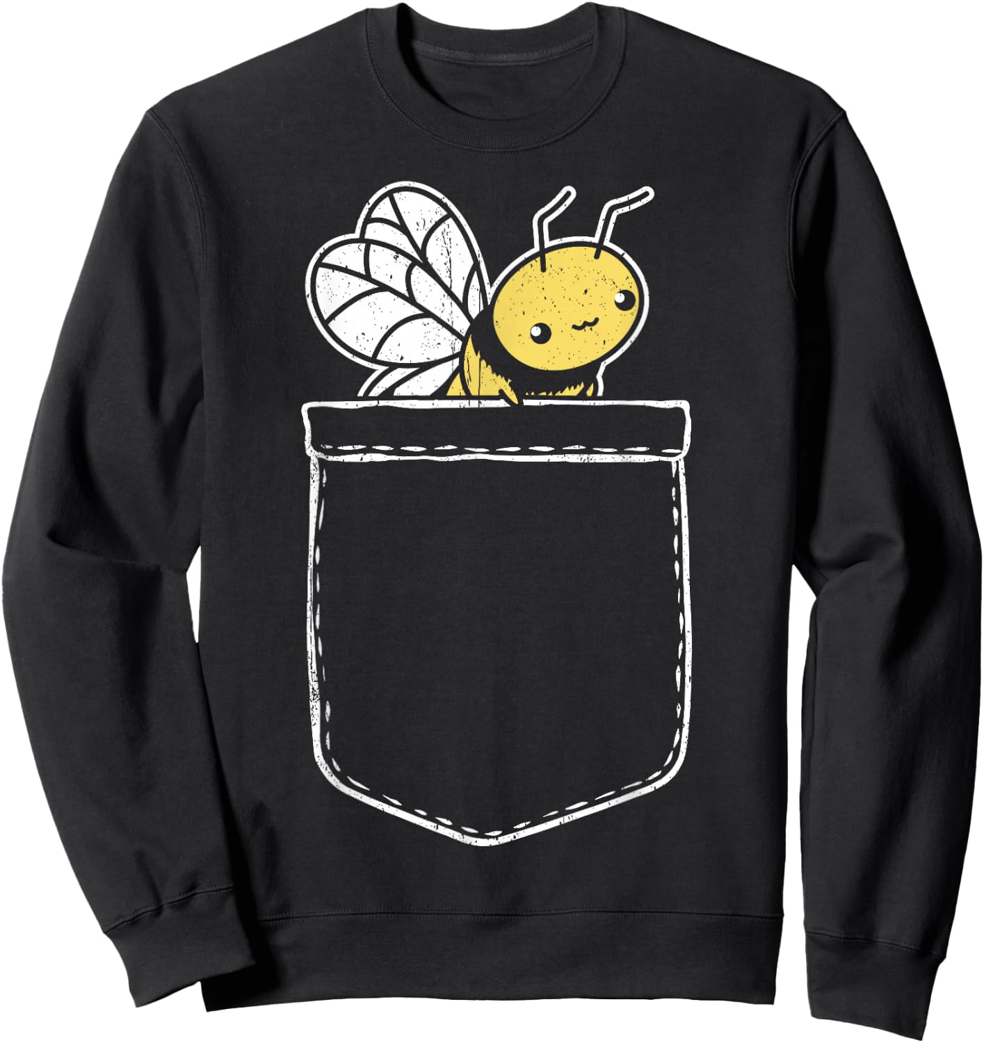 Funny Pocket Bee Bags Bee Sweatshirt - Sweatshirt | Black