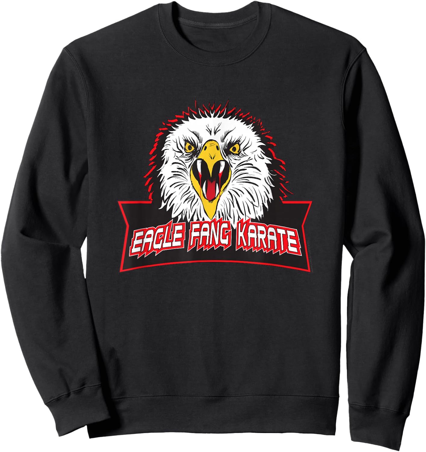 Cobra Kai Eagle Fang Logo , black Sweatshirt - Sweatshirt | Black