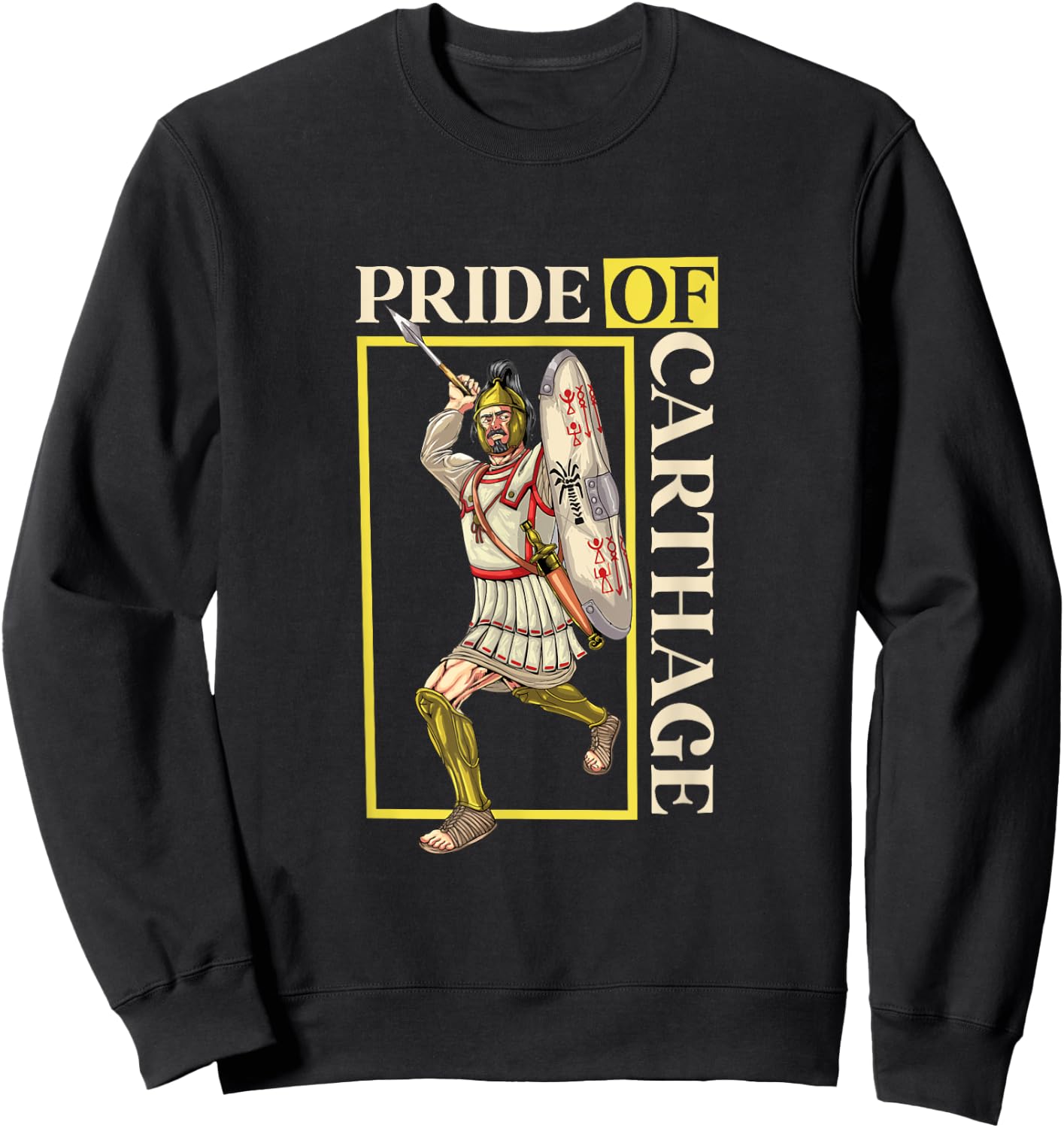 Carthage - Hoplite Carthaginian , Black, S Sweatshirt - Sweatshirt | Black