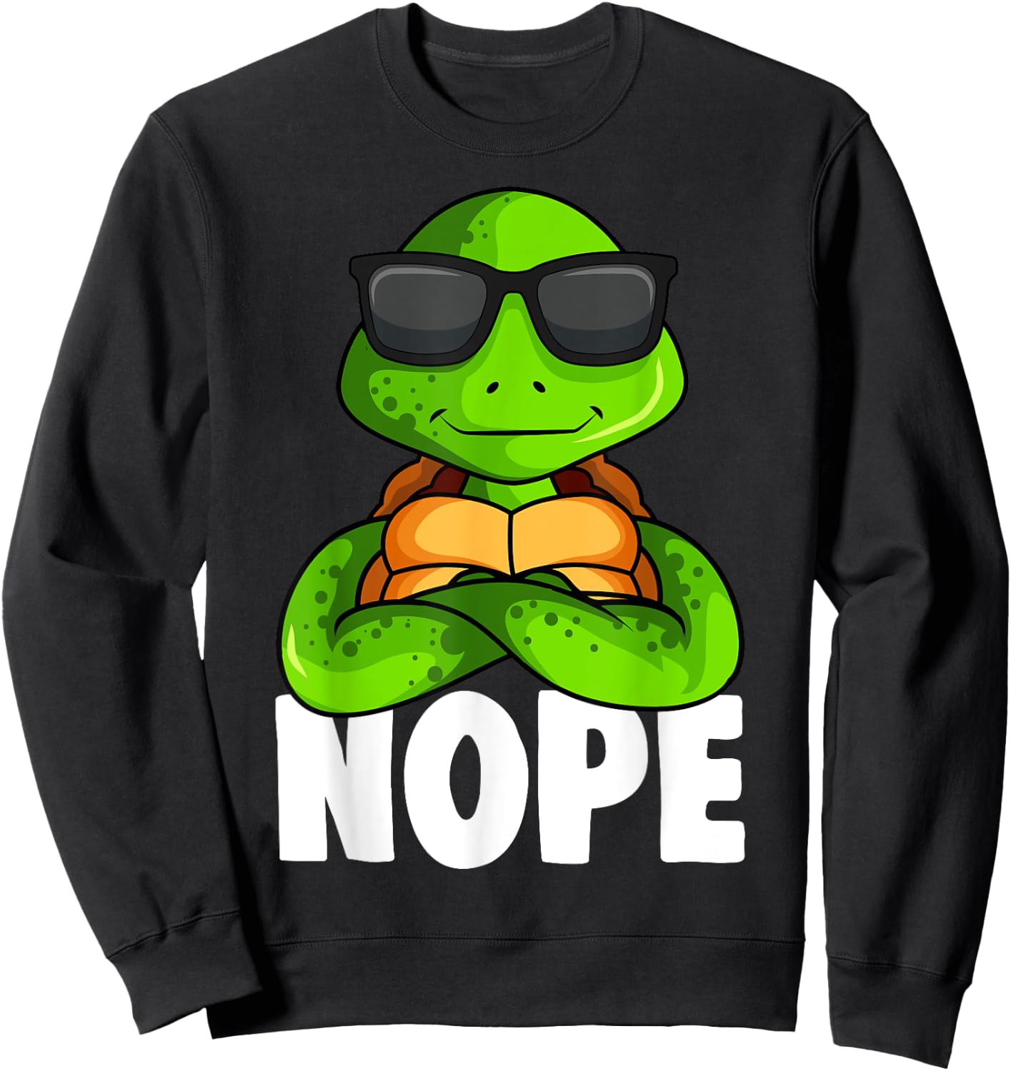 Schildkröten Kinder Jungen Mädchen Damen Schildkröte Sweatshirt - Sweatshirt | Black