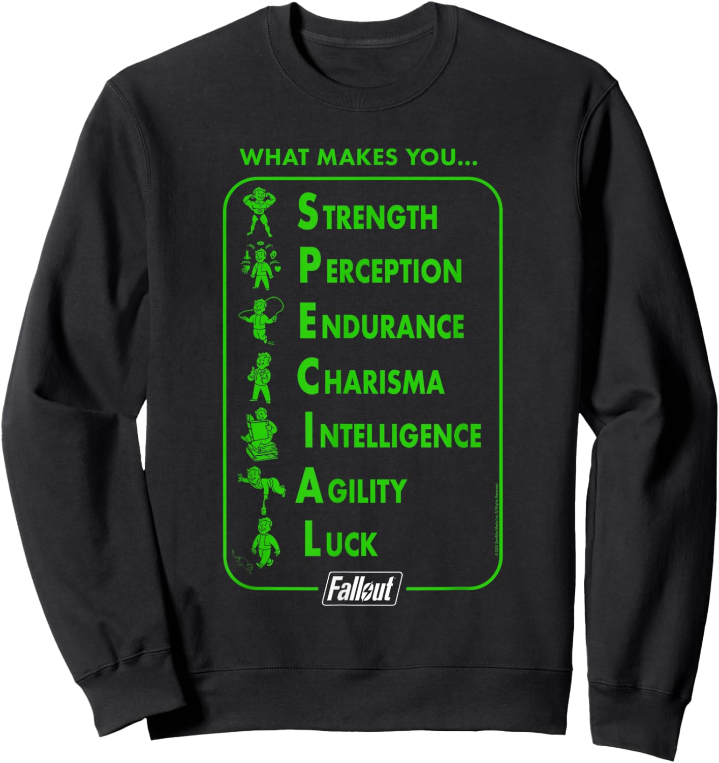 Ripple Junction x Fallout What Makes You SPECIAL Gaming , Black Sweatshirt - Sweatshirt | Black