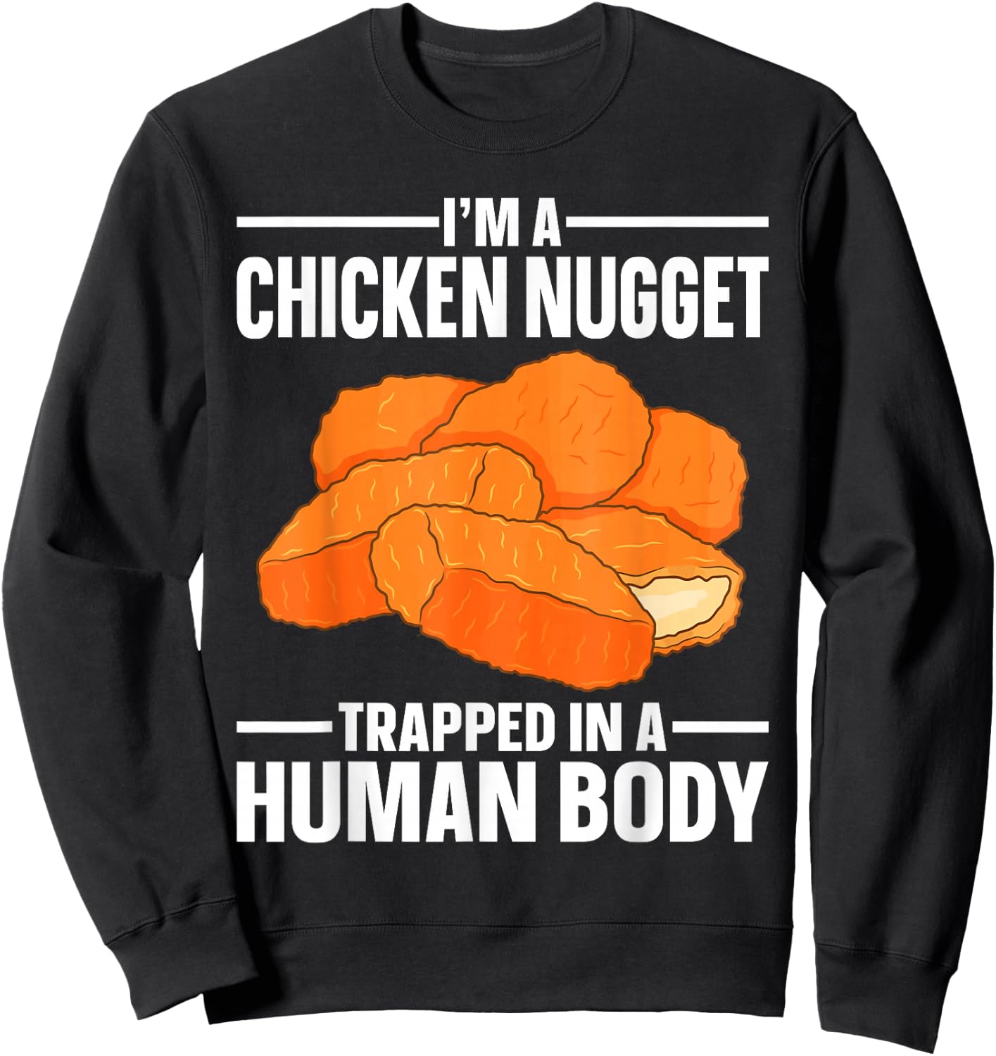 Funny chicken nuggets Nugs Sweatshirt - Sweatshirt | Black