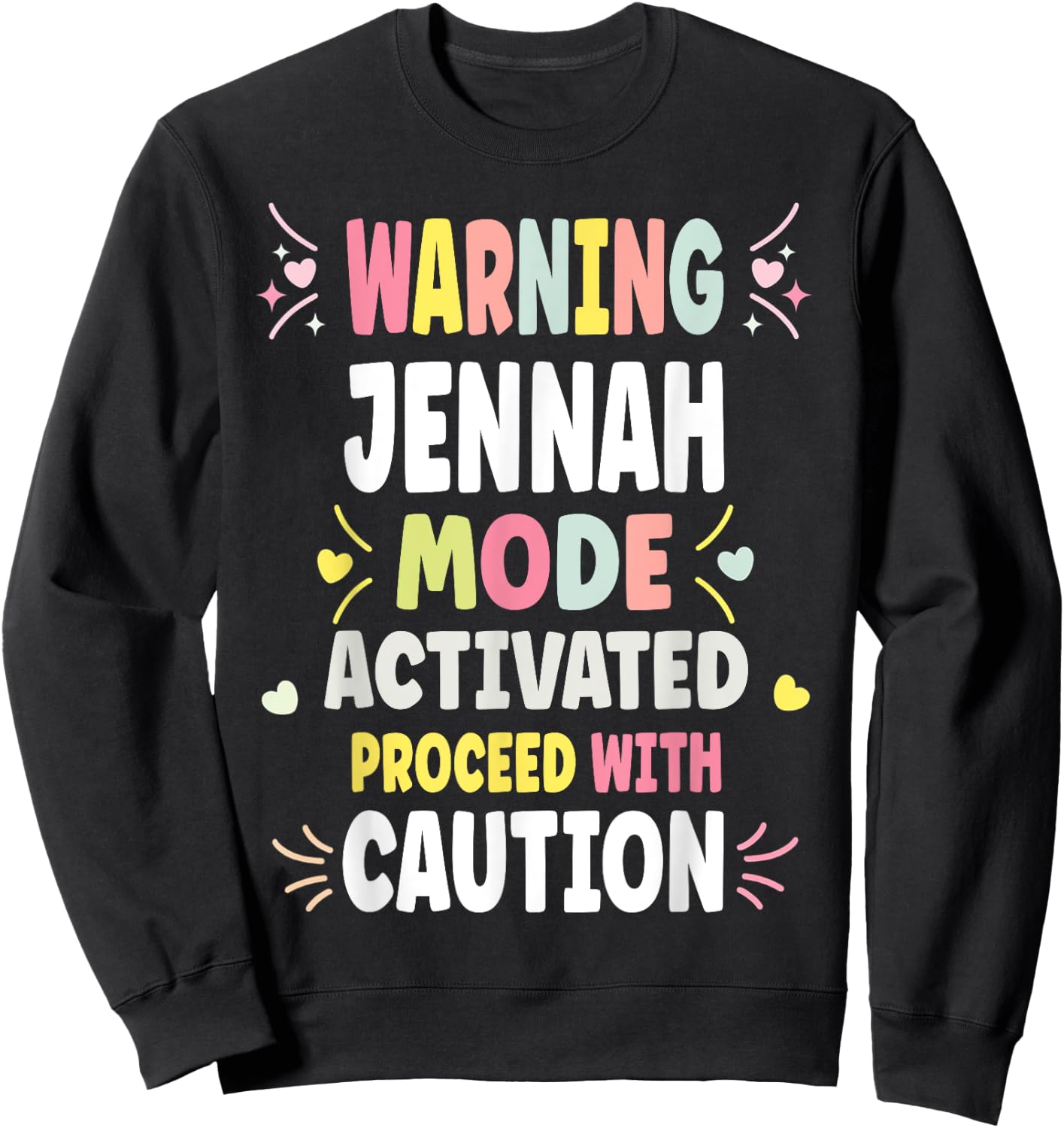 JENNAH Personalized Women's Gift Custom JENNAH Sweatshirt - Sweatshirt | Black