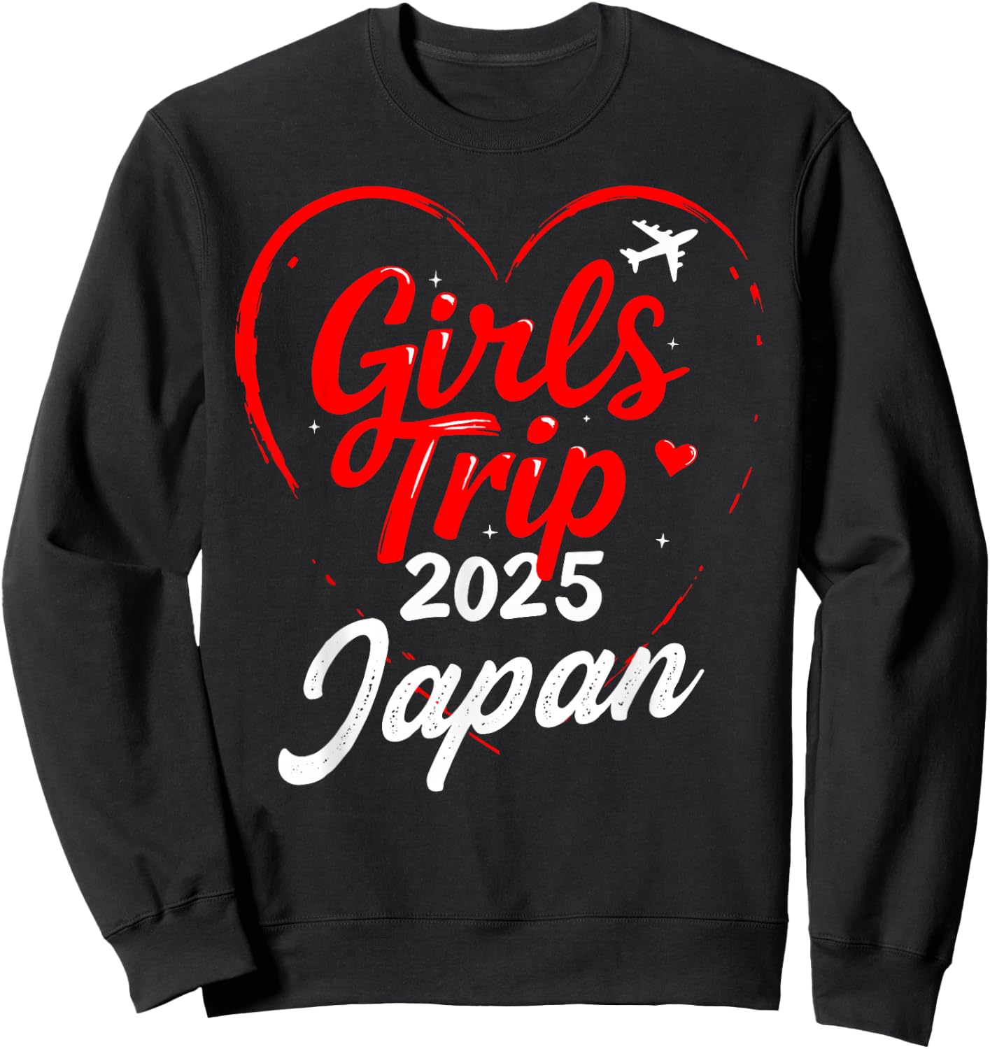 Girls Trip Japan 2025 Shirts Vacation Weekend Birthday Squad Sweatshirt - Sweatshirt | Black