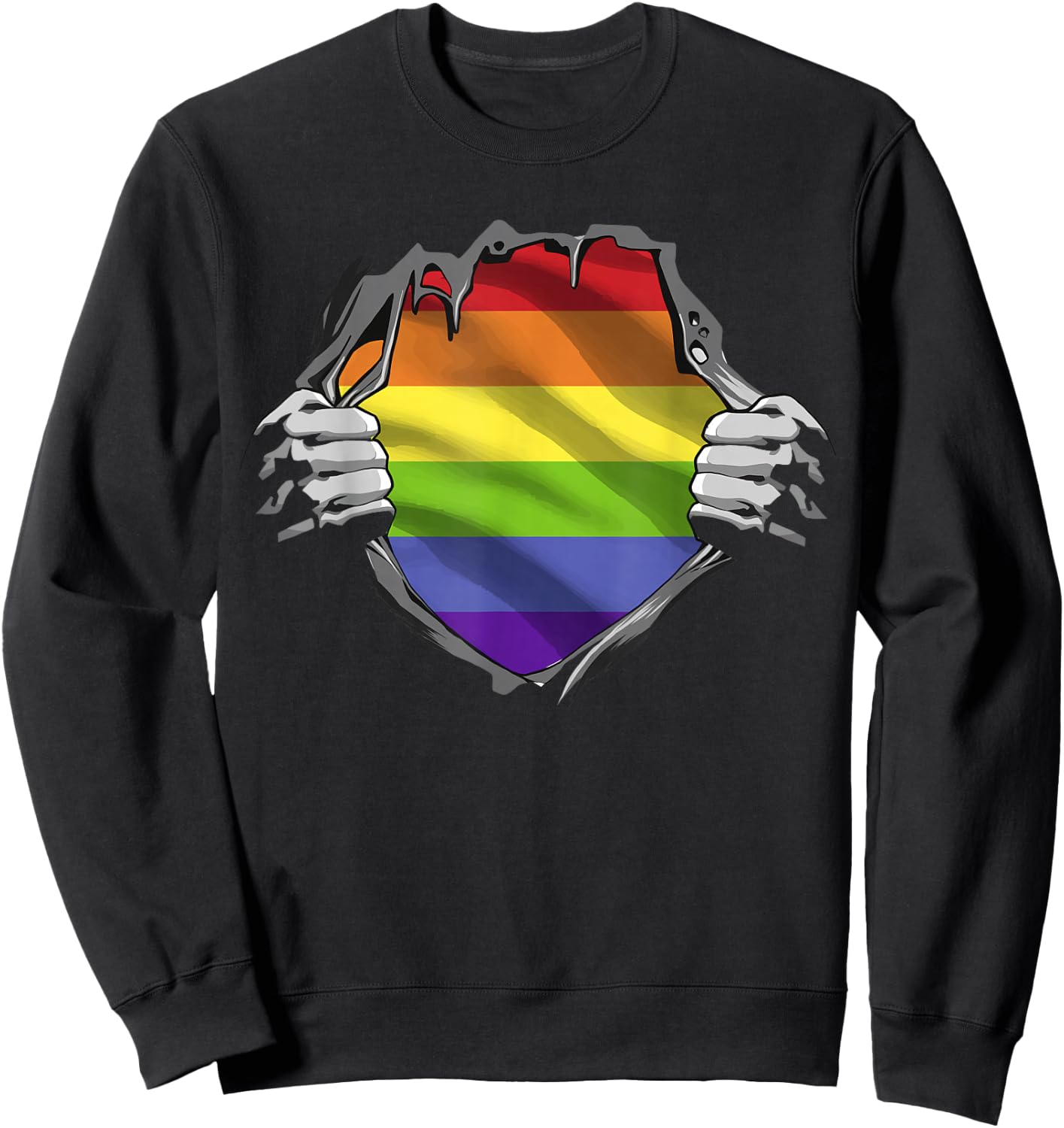 LGBTQ - Gay Pride - Regenbogen Sweatshirt - Sweatshirt | Black
