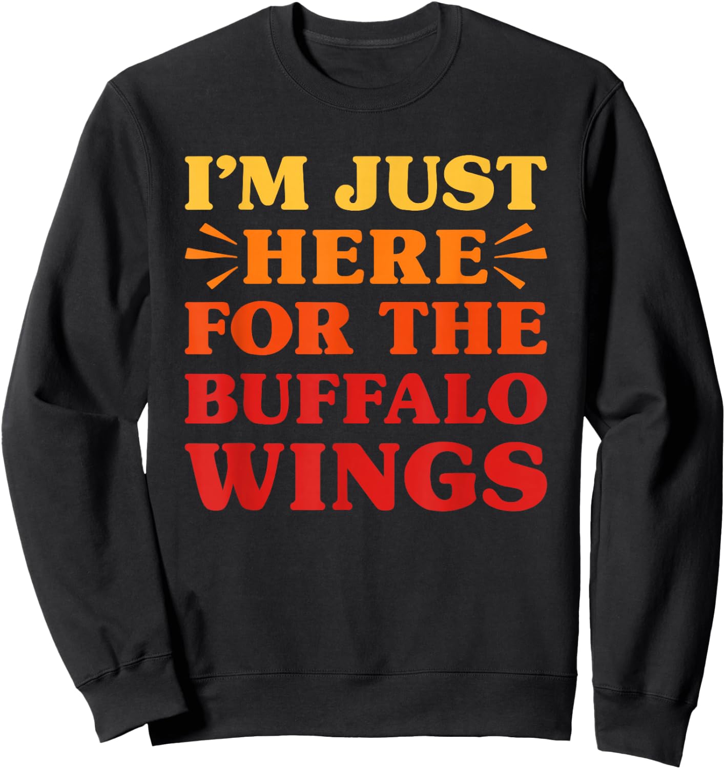 Buffalo Wings I Love Buffalo Wings Funny Food Lover Sweatshirt - Sweatshirt | Black
