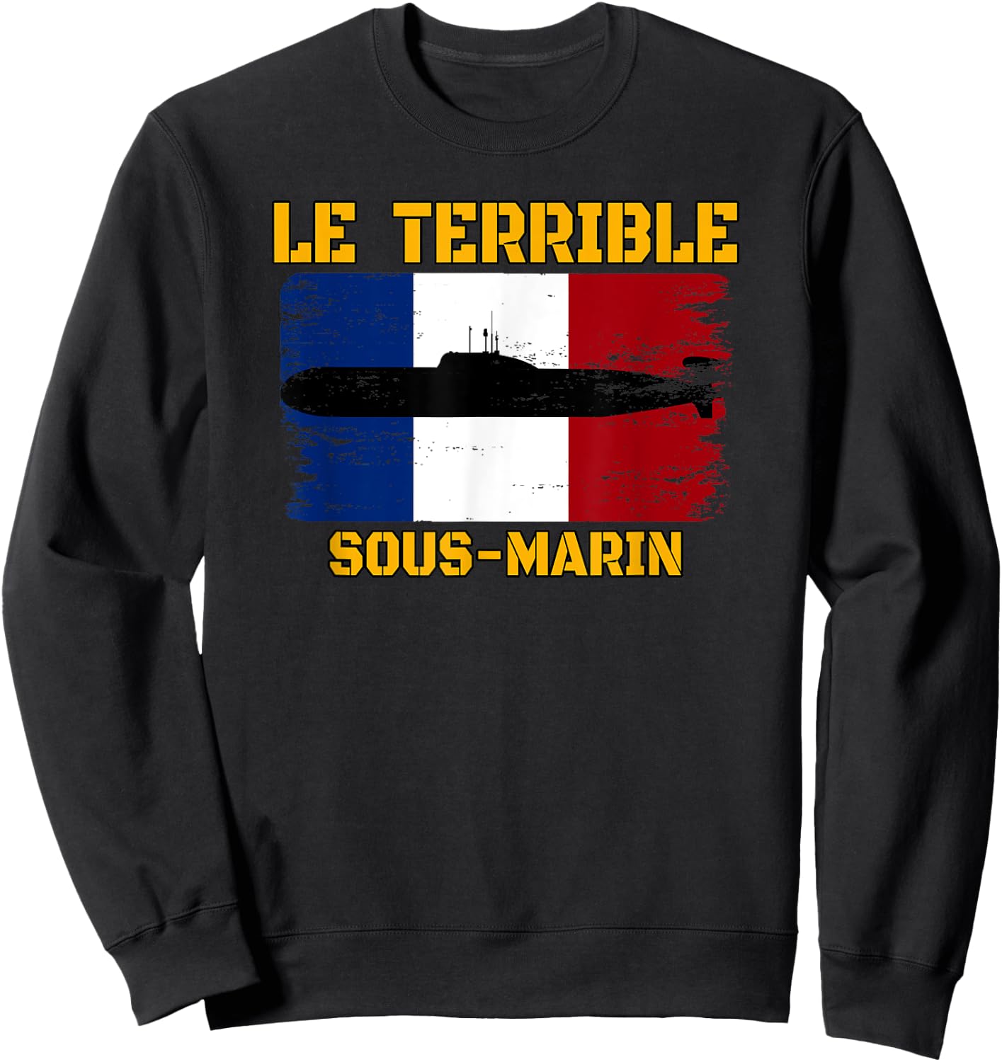 The Terrible S619 Nuclear Submarine Dad Grandpa Sweatshirt - Sweatshirt | Black