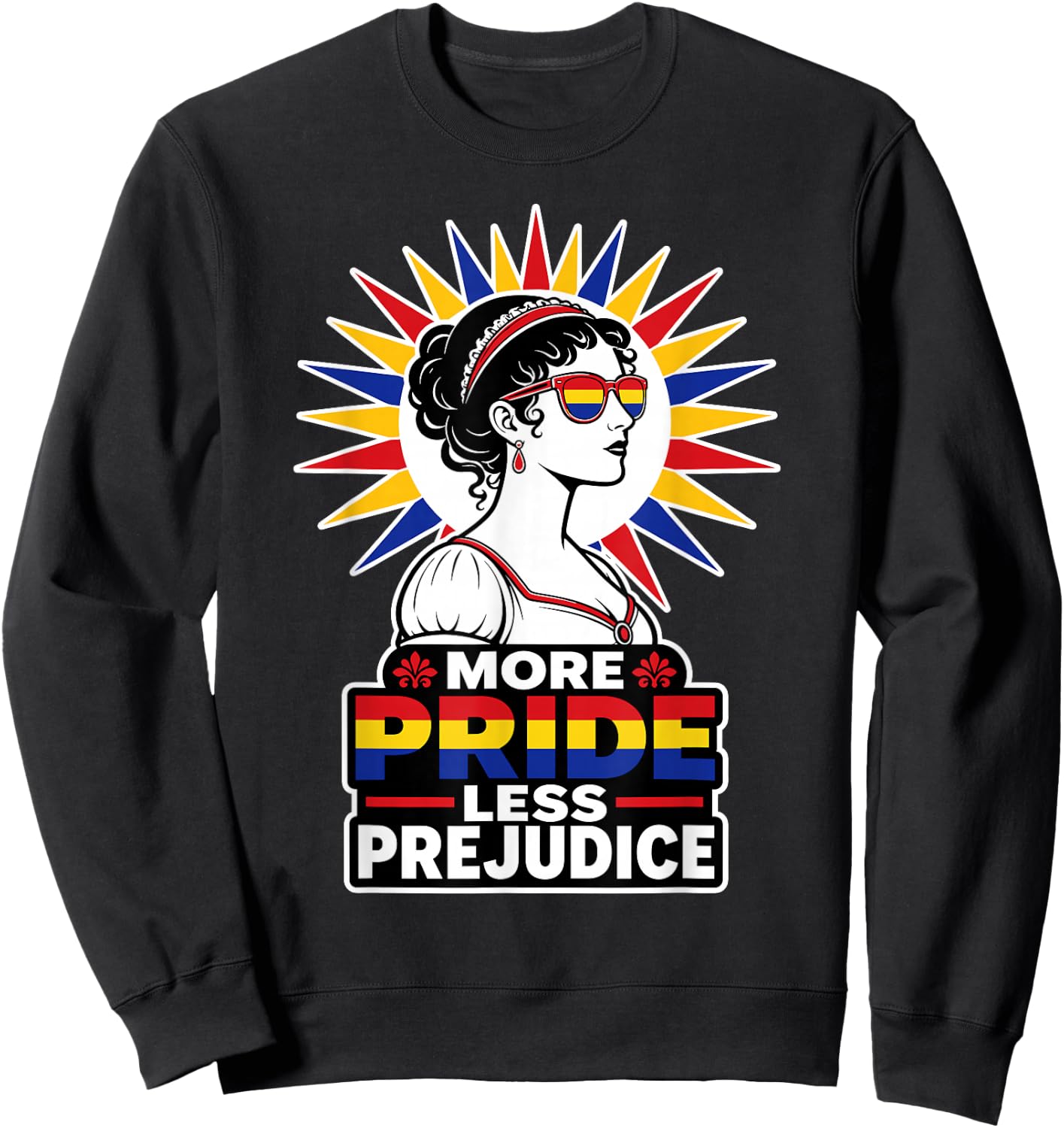 More Pride Less Prejudice Sweatshirt - Sweatshirt | Black