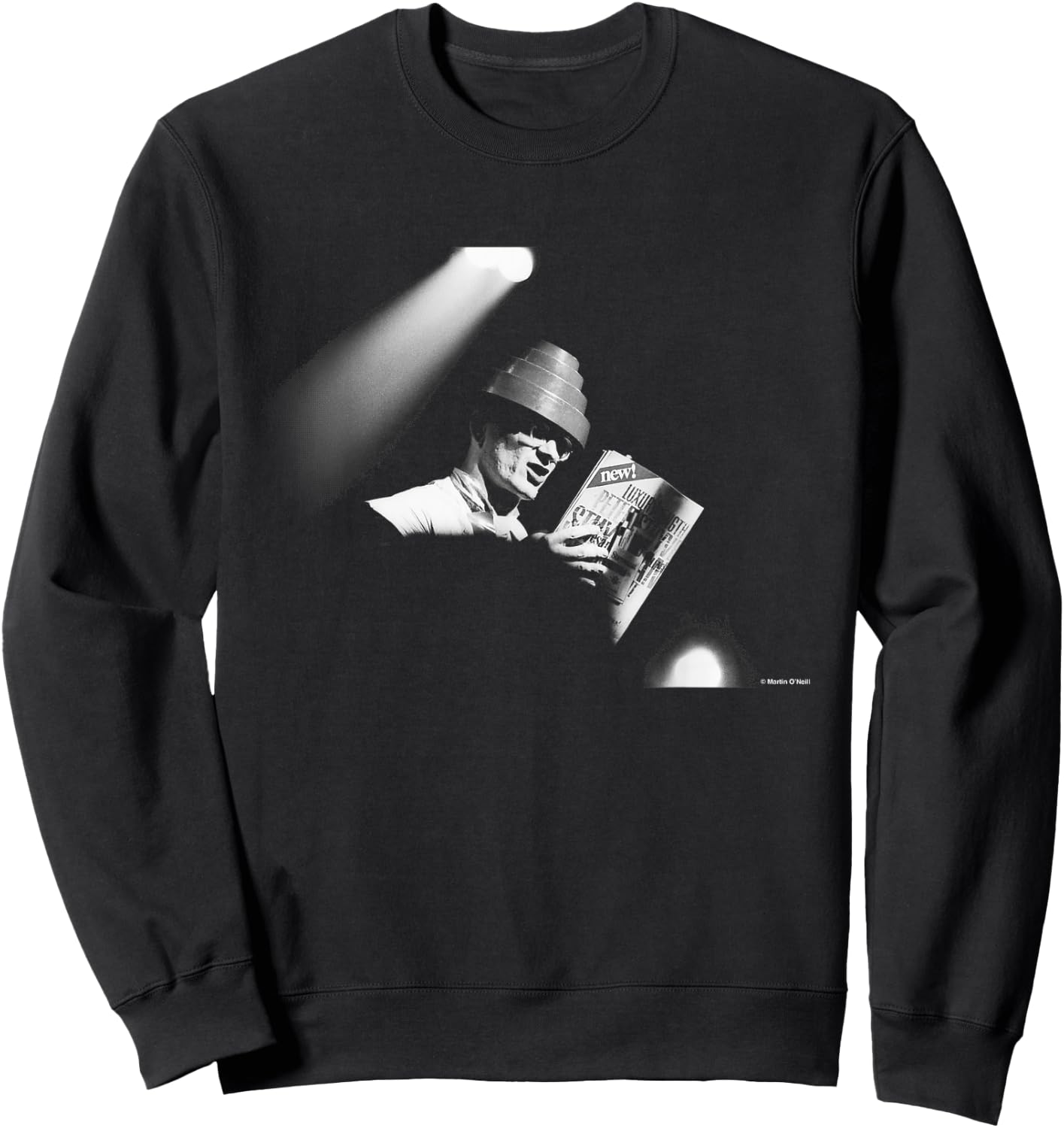 Mark Mothersbaugh Devo Live Photo By Martin O'Neill Sweatshirt - Sweatshirt | Black
