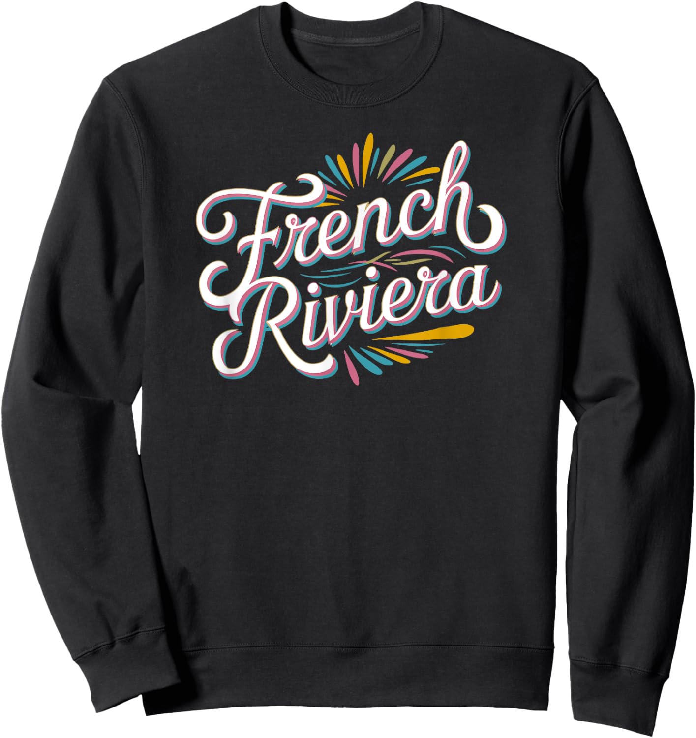French Riviera , Black, S Sweatshirt - Sweatshirt | Black