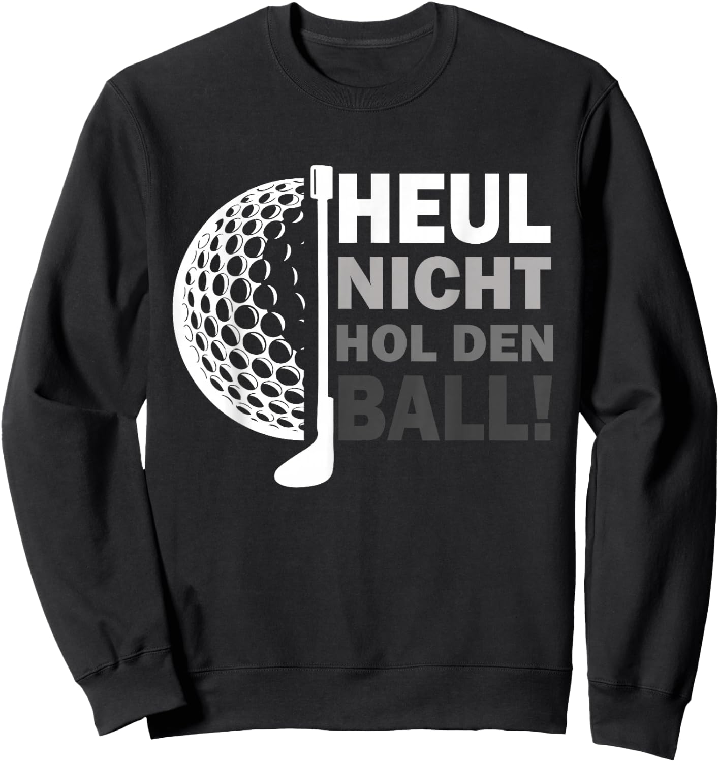 Witziges Golfspieler Golf Golfball Golfschläger Sweatshirt - Sweatshirt | Black