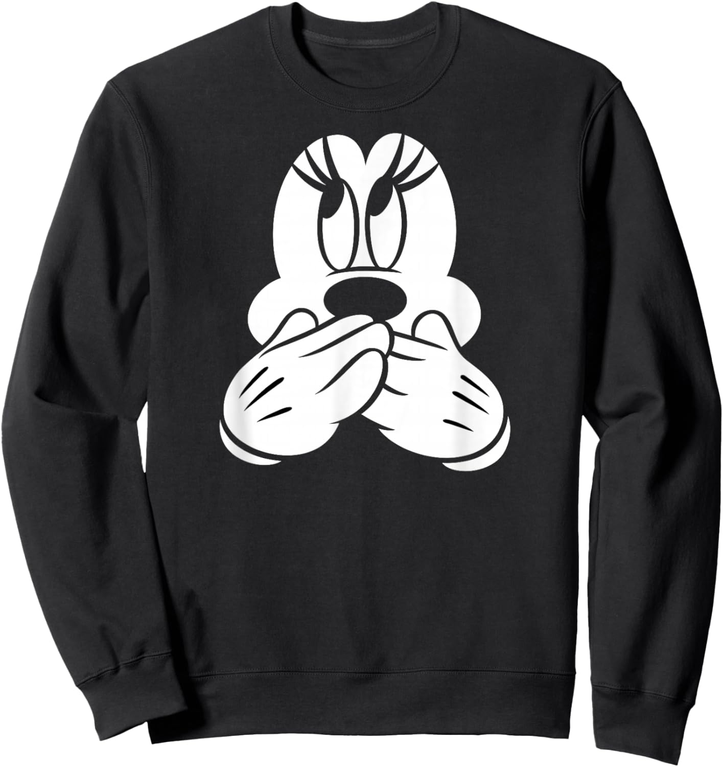 Minnie Mouse - Shy Character Pose Sweatshirt - Sweatshirt | Black