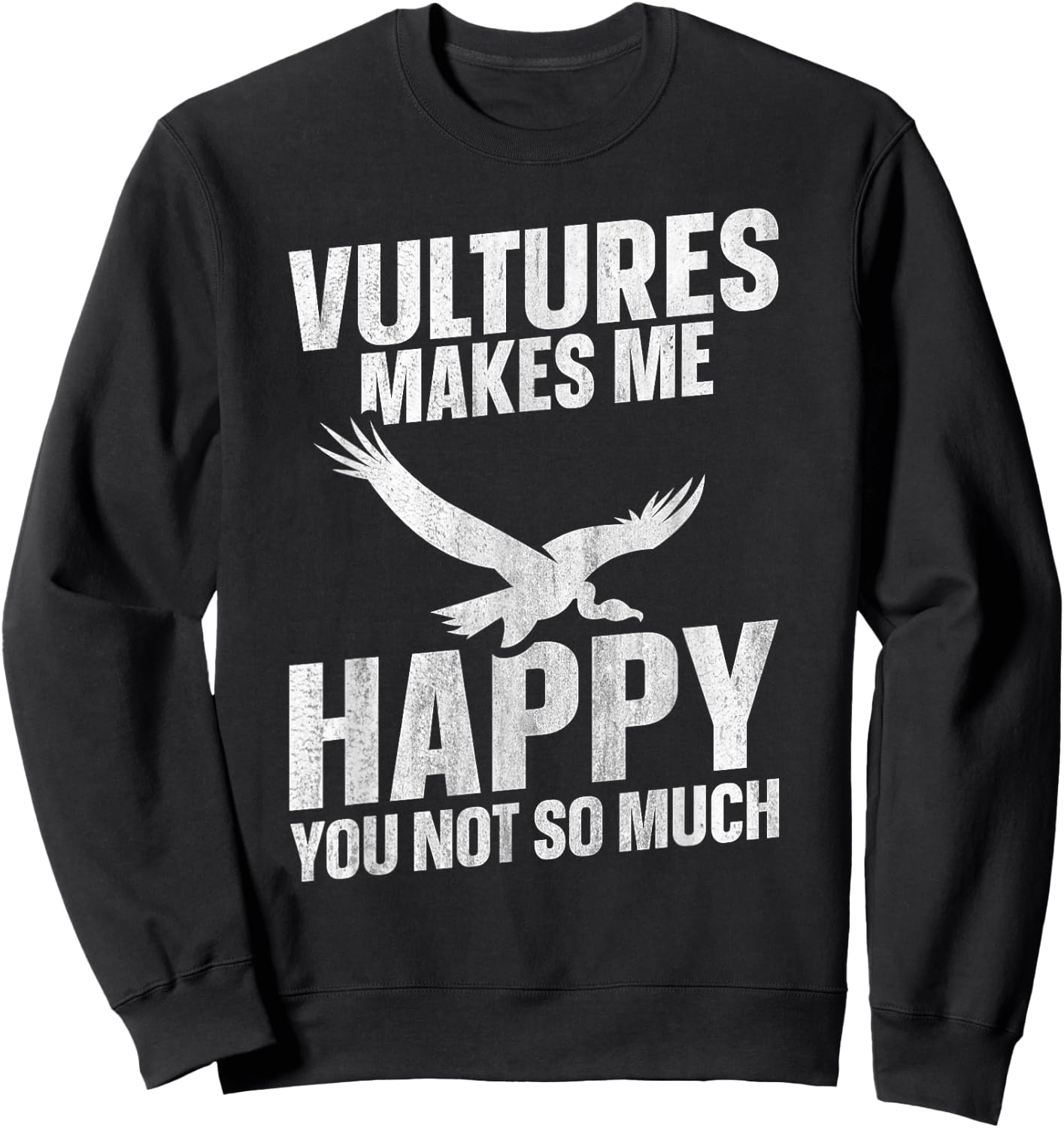 Vulture Scavenger Bird Vintage Vulture Sweatshirt - Sweatshirt | Black