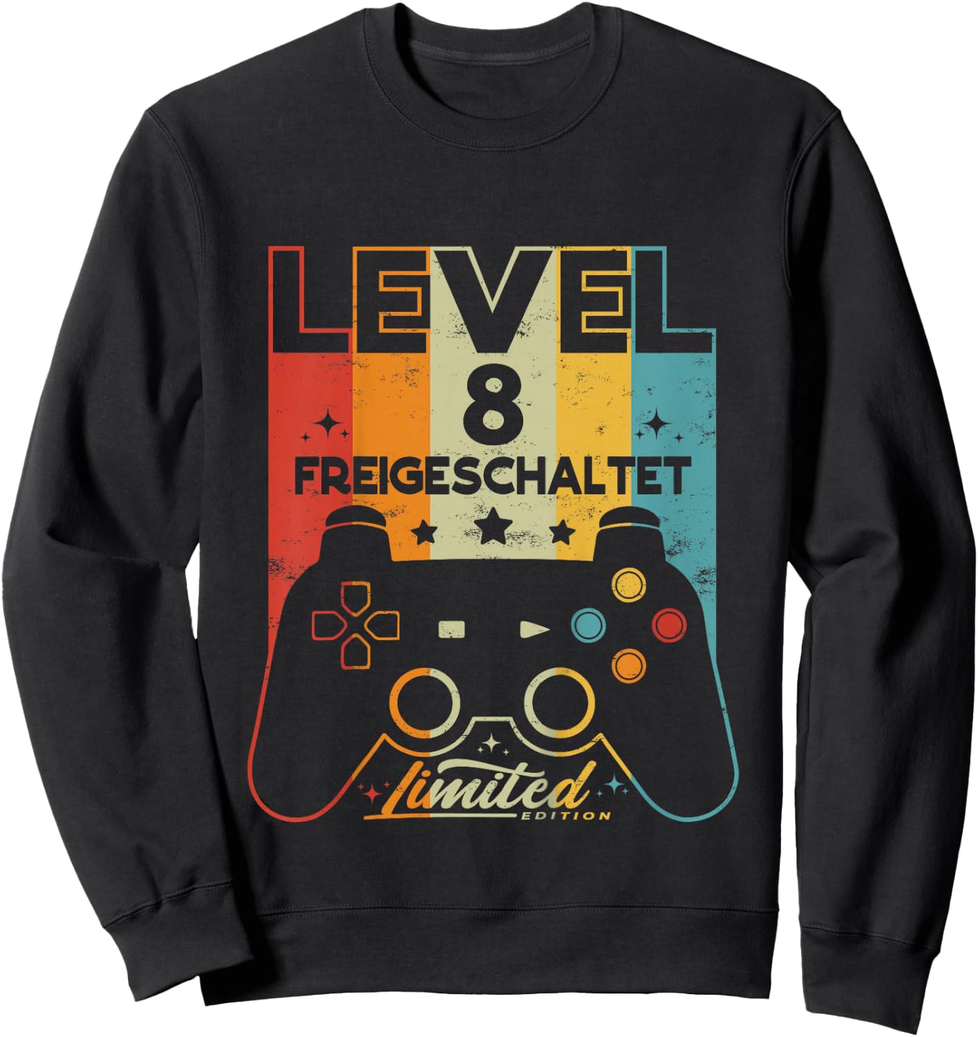 Children's 8 Years Boy Girl Gamer Born 2014 8th Birthday , black, 80 Sweatshirt - Sweatshirt | Black