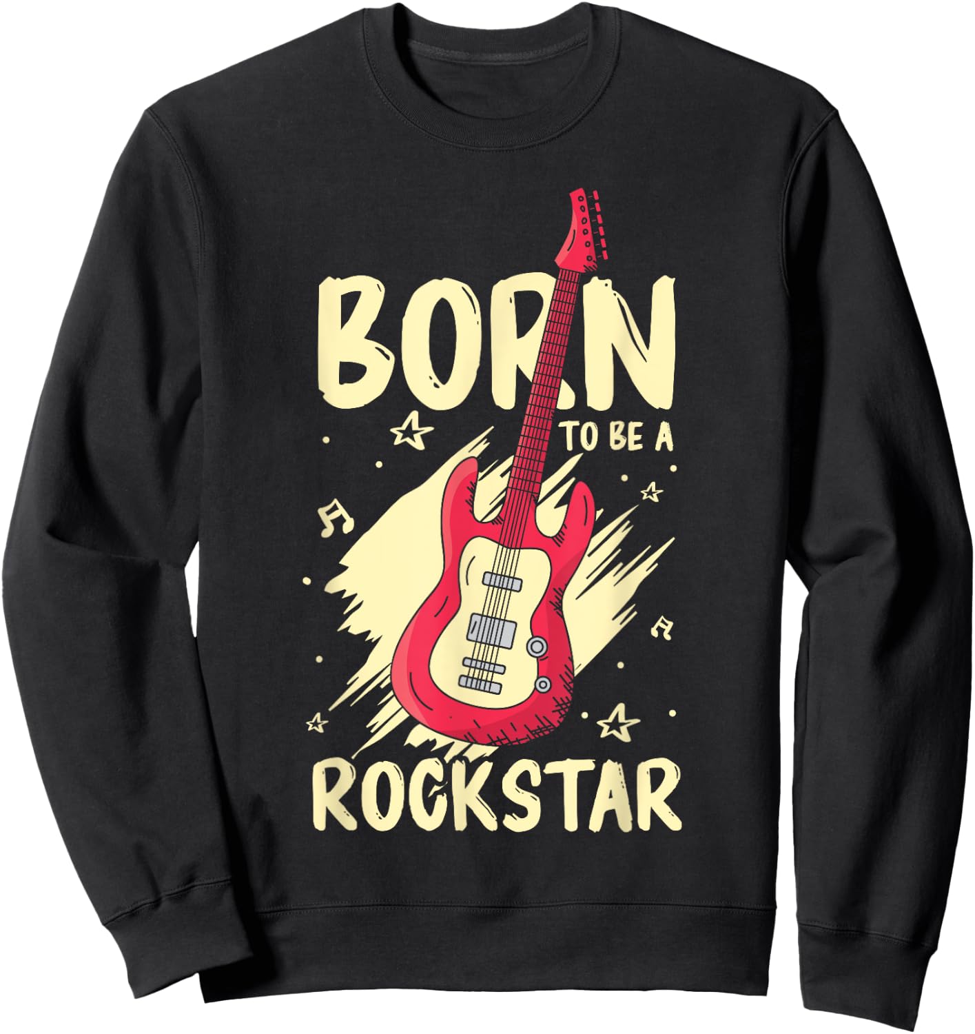 Rockstar Birthday Girl Rock Star Birthday Party Music , black Sweatshirt - Sweatshirt | Black