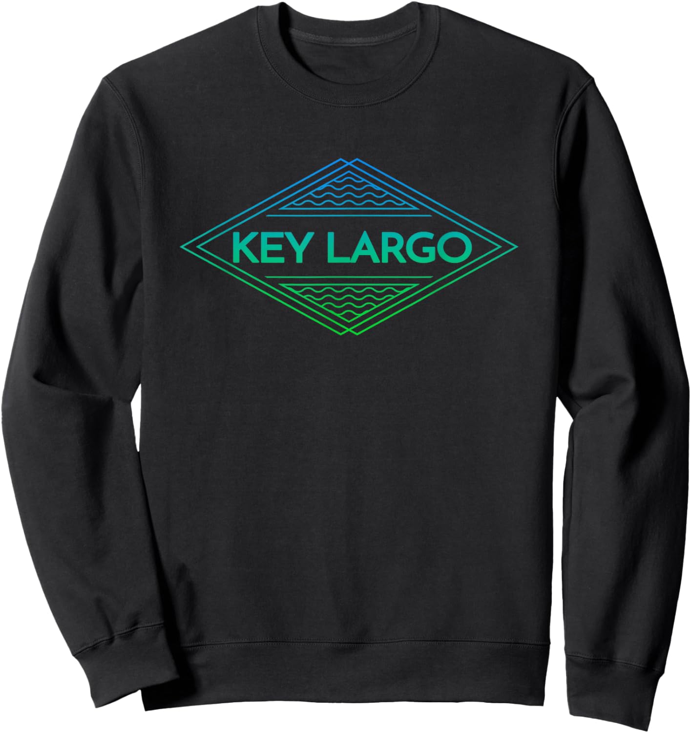 Key Largo Florida Souvenir Vacation Sweatshirt - Sweatshirt | Black