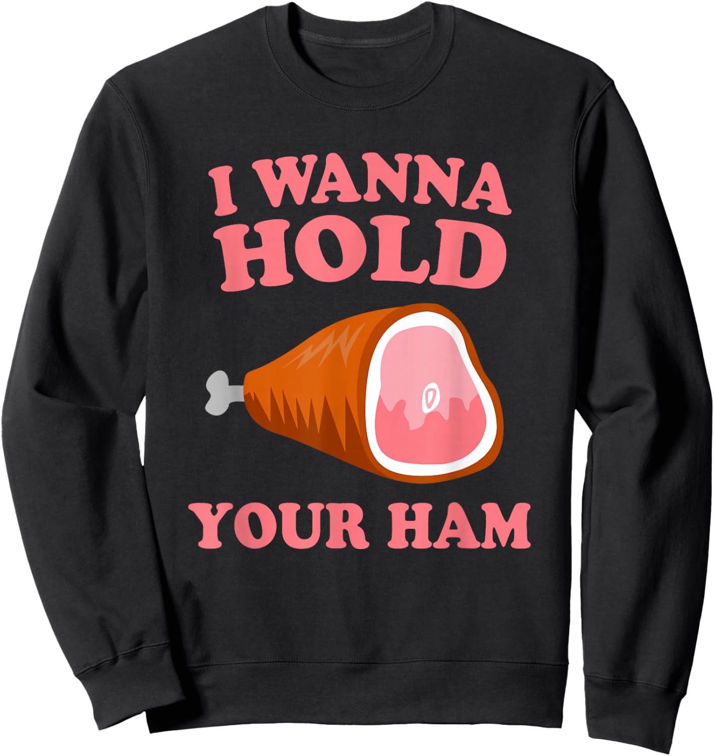 Adults, -Kids Black Small Thanksgiving Themed Funny Cartoon Sweatshirt - Sweatshirt | Black
