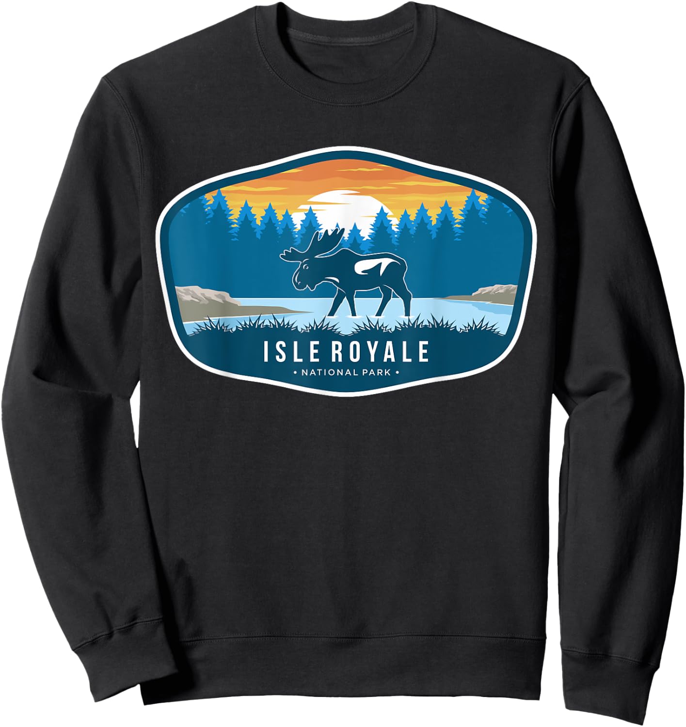 Isle Royale National Park Sweatshirt - Sweatshirt | Black