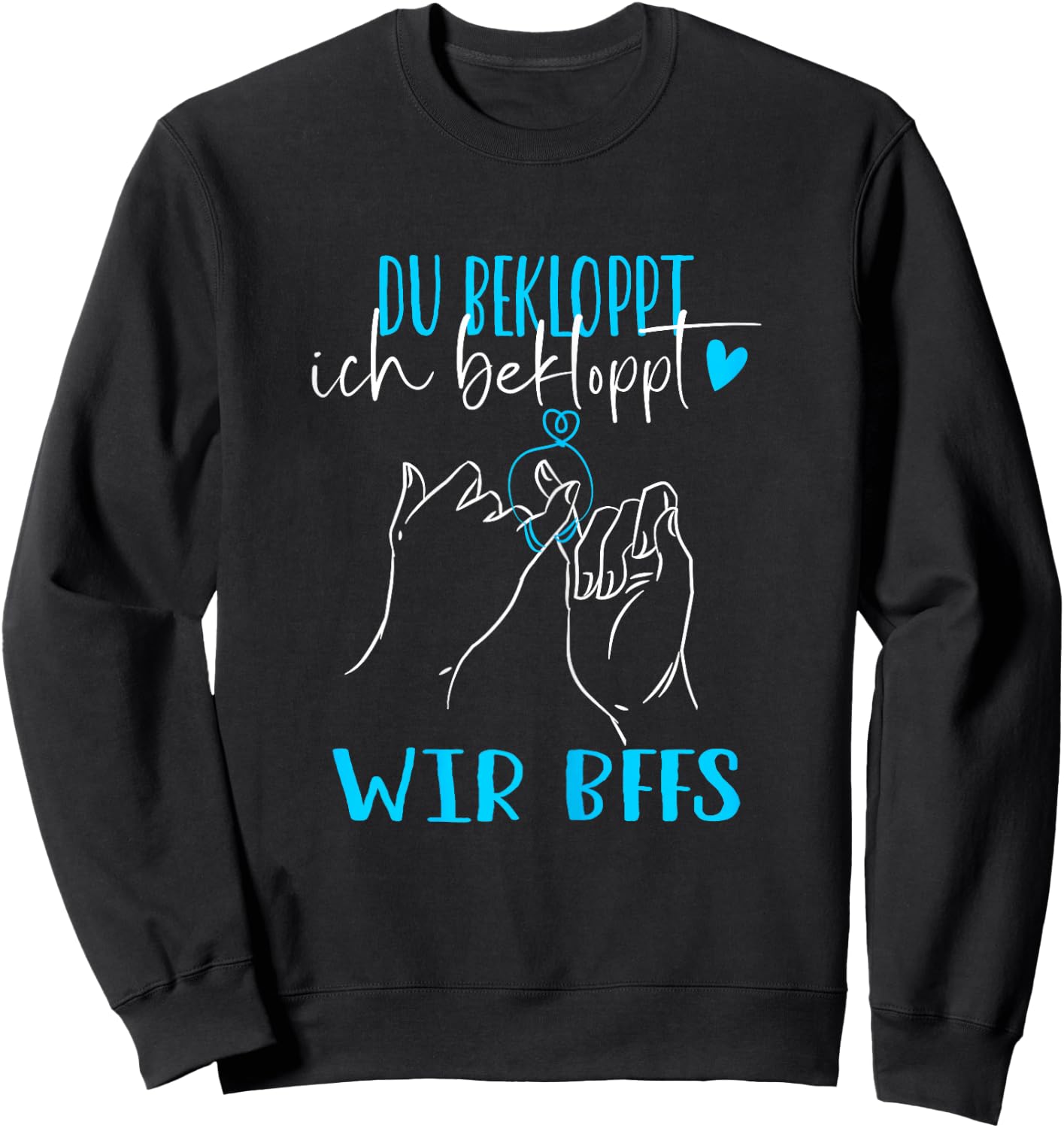 Best Friend for Two Girlfriends Best Friends BFF , black, s Sweatshirt - Sweatshirt | Black