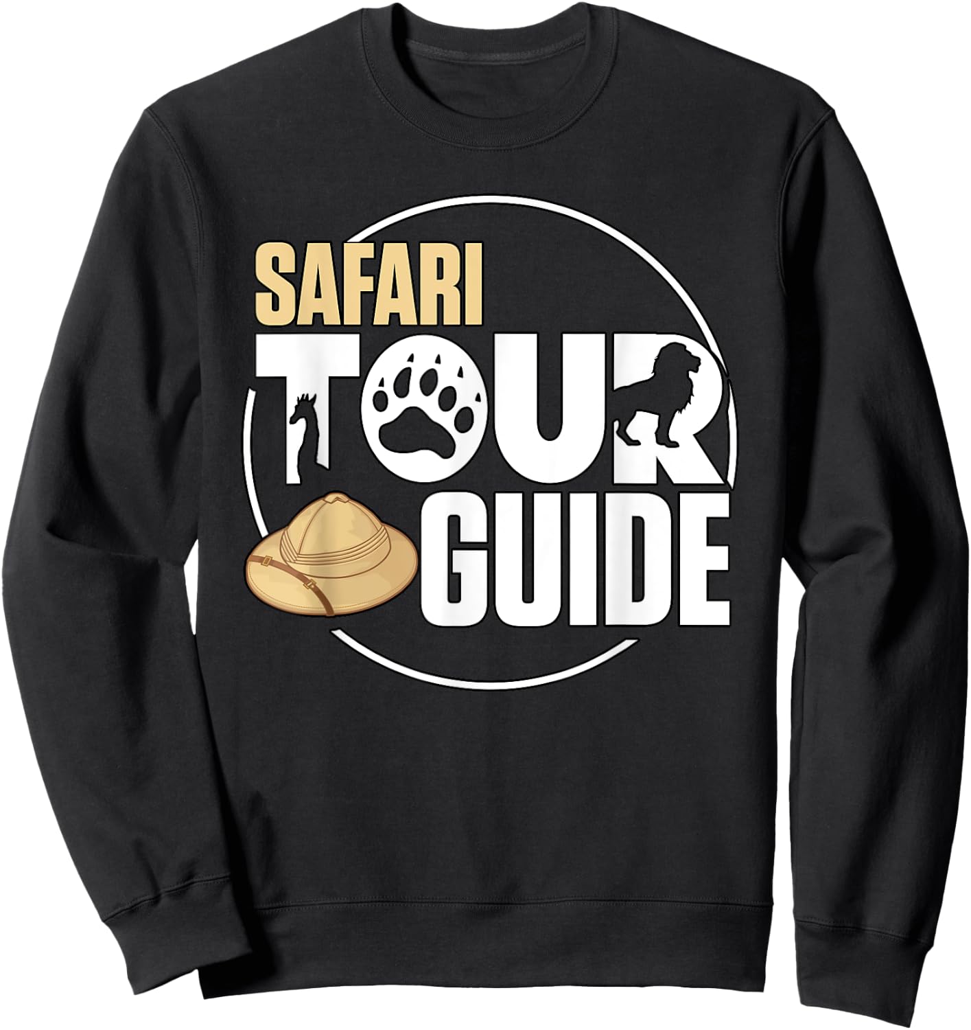 Safari Tour Guide Africa Zoo Costume Sweatshirt - Sweatshirt | Black