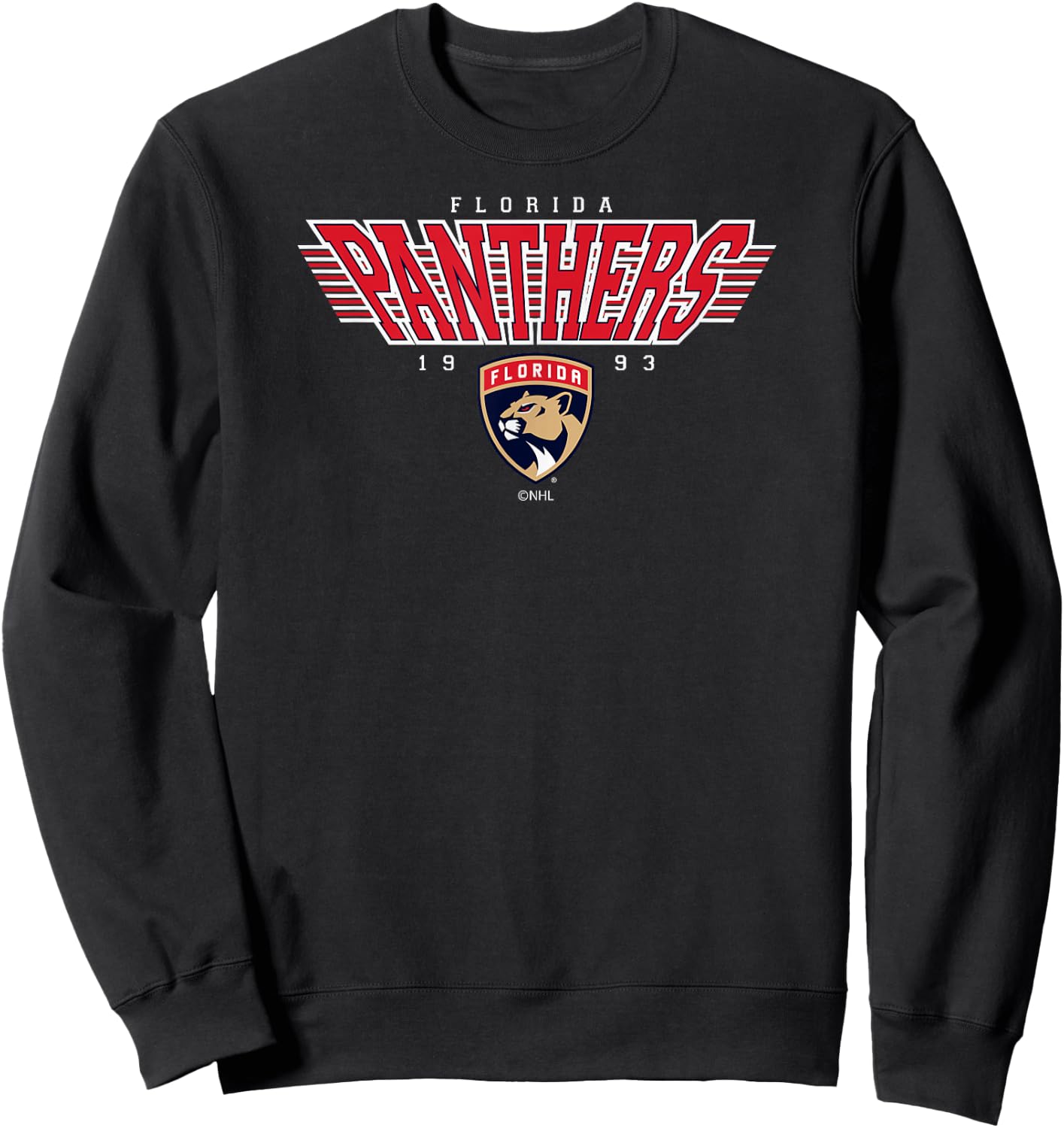 Florida Panthers Laser Black Officially Licensed Sweatshirt - Sweatshirt | Black