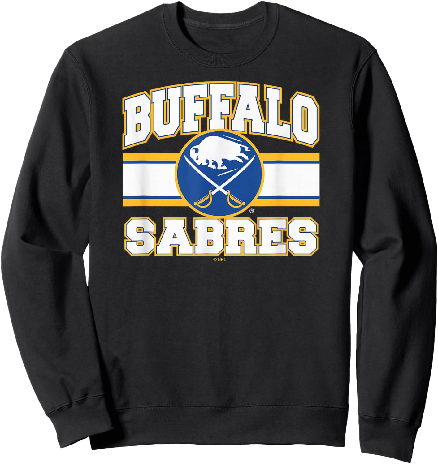 Buffalo Sabres Stripe Black Officially Licensed Sweatshirt - Sweatshirt | Black