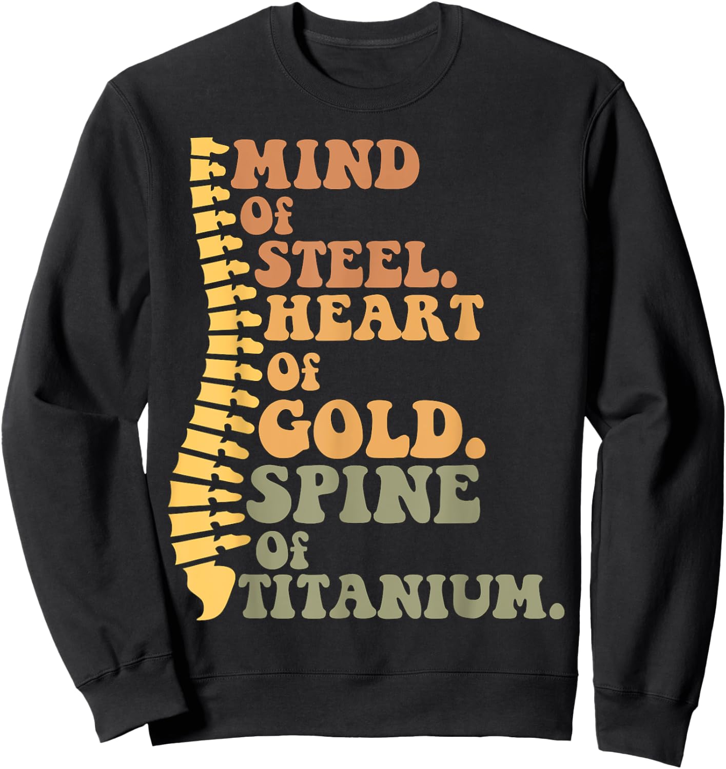 Back Surgery Recovery Gifts Funny Spine Surgery Recovery Sweatshirt - Sweatshirt | Black