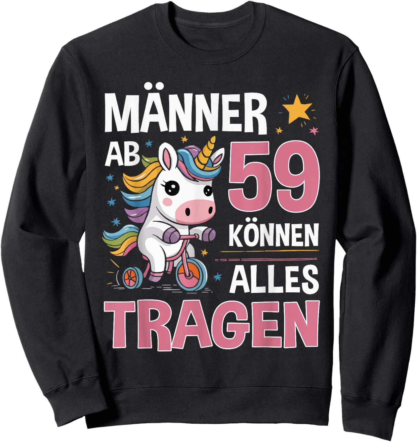 59th Birthday Man Men from 59 Years Funny Slogan Sweatshirt - Sweatshirt | Black