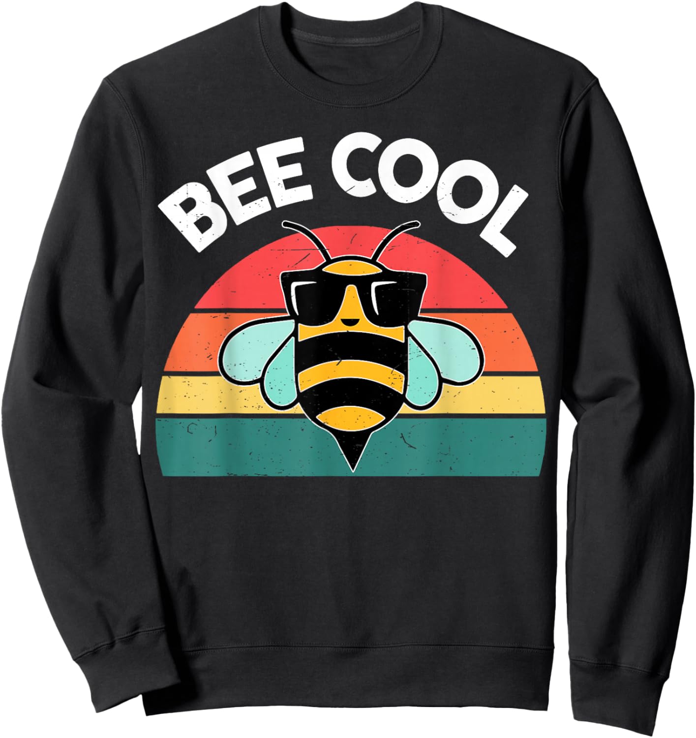 Boy Bumble Bee Cool-Shirt Funny Kids Toddler Girl BumbleBee Sweatshirt - Sweatshirt | Black