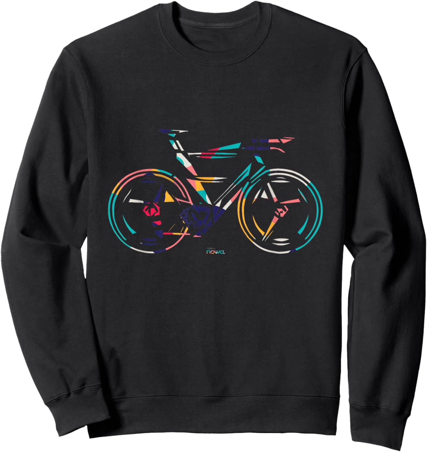 Bicycle Racing Bike in the Colours of the Rainbow , black Sweatshirt - Sweatshirt | Black