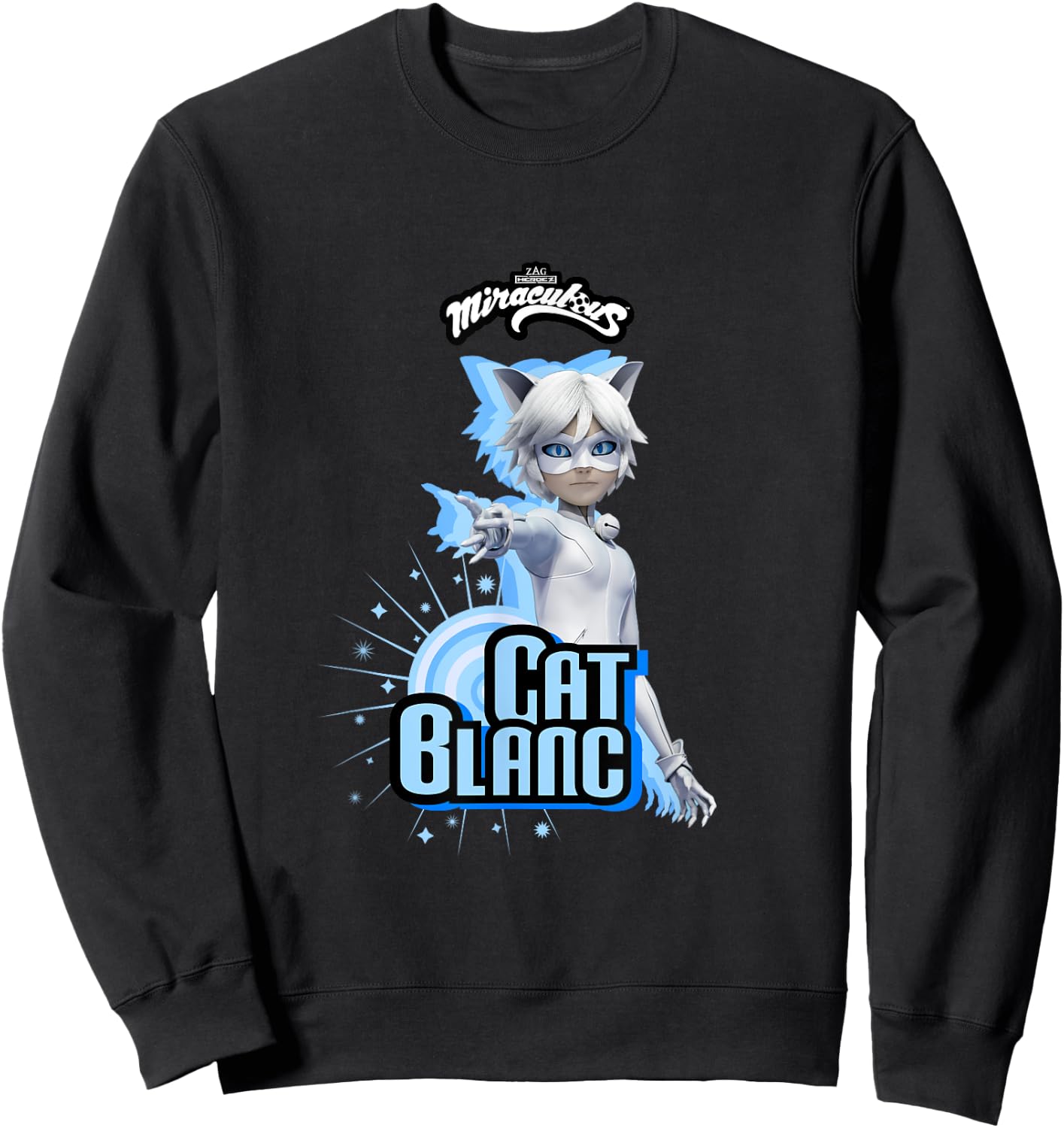 Miraculous Ladybug Villains Collection Cat Blanc Sweatshirt - Sweatshirt | Black