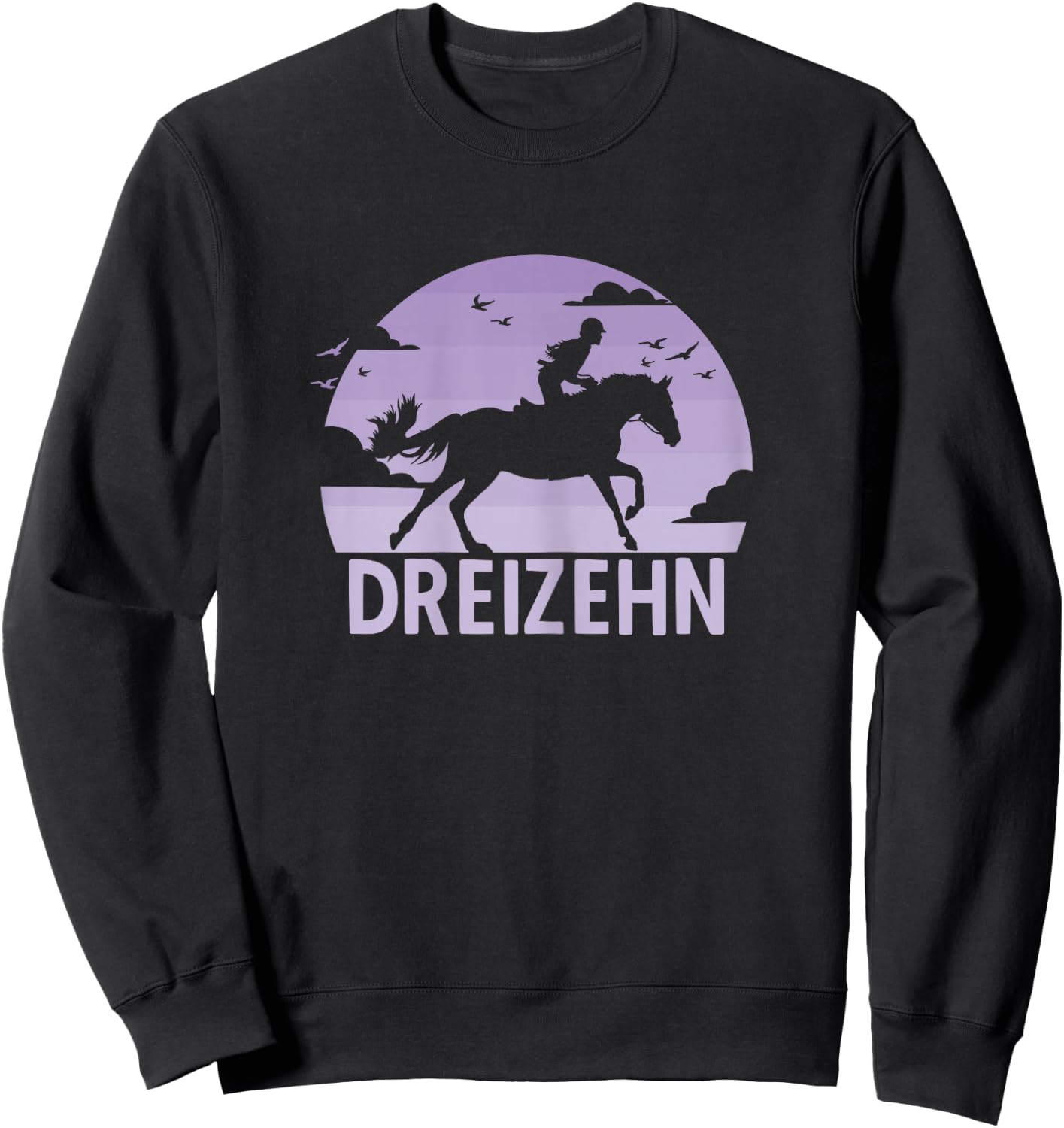 13. Geburtstag Reiterin 13 Jahre Mädchen Pferde Geburtstags Sweatshirt - Sweatshirt | Black