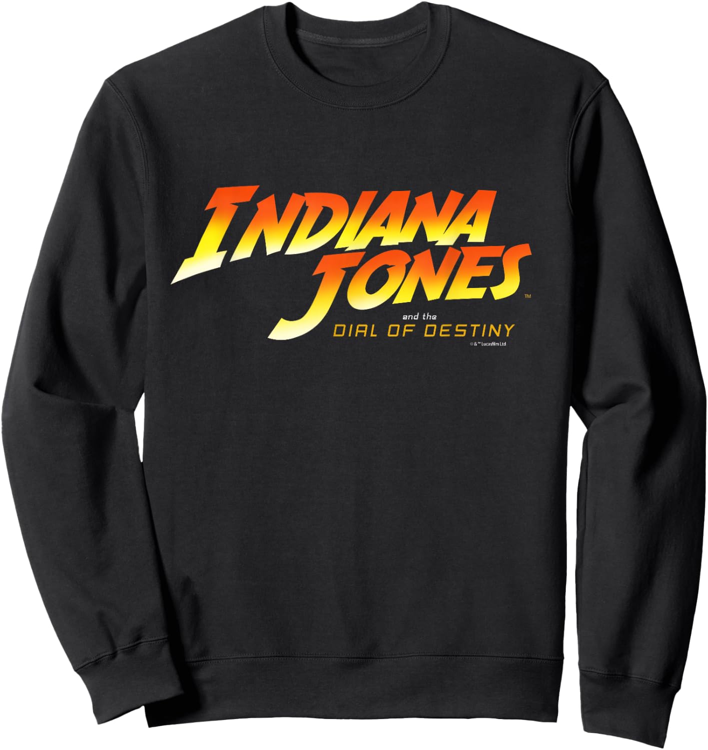 Lucasfilm Indiana Jones and the Dial of Destiny Movie Logo Sweatshirt - Sweatshirt | Black
