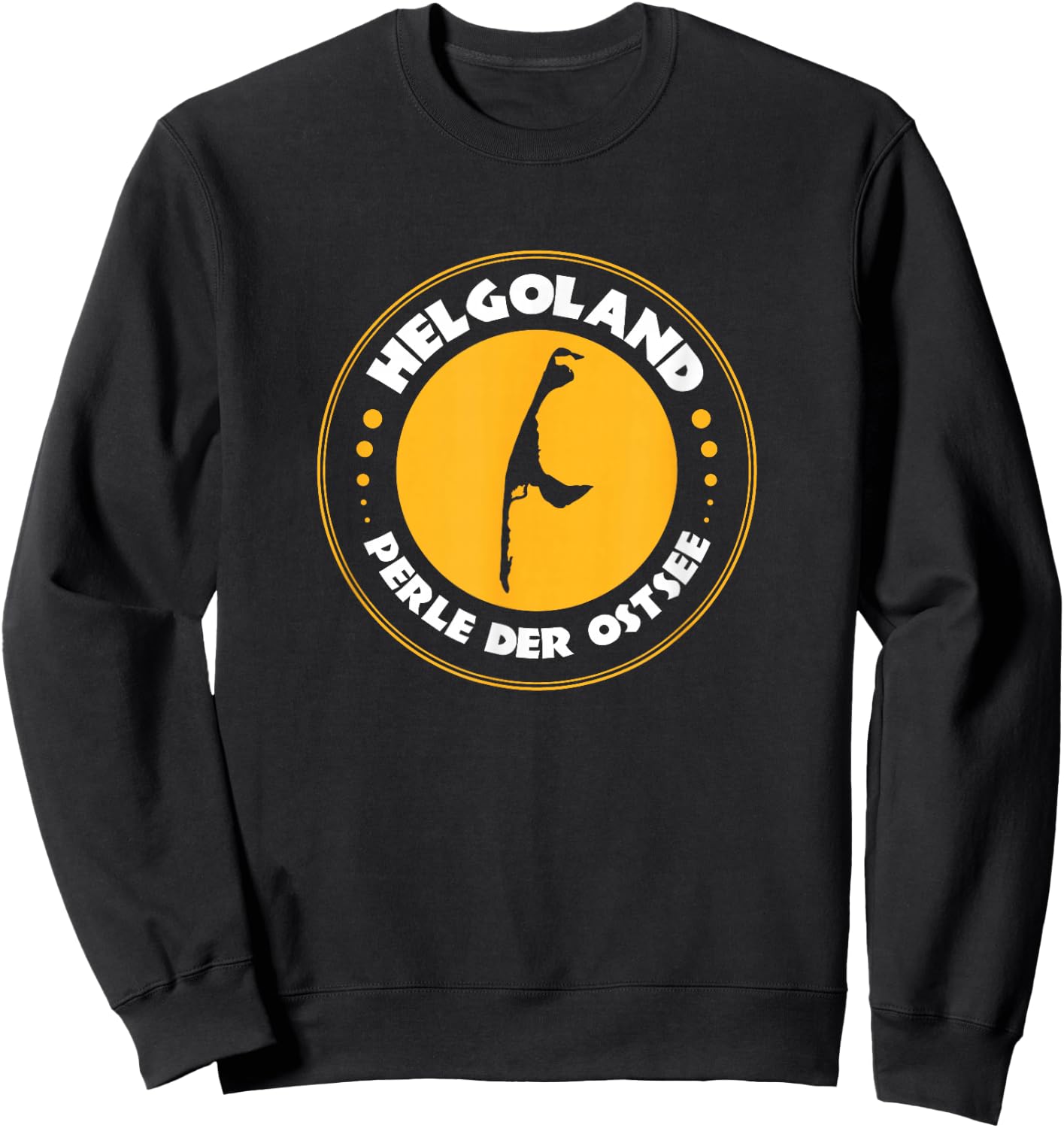 Lustiges Motiv Helgoland/Sylt Perle der Ostsee Sweatshirt - Sweatshirt | Black