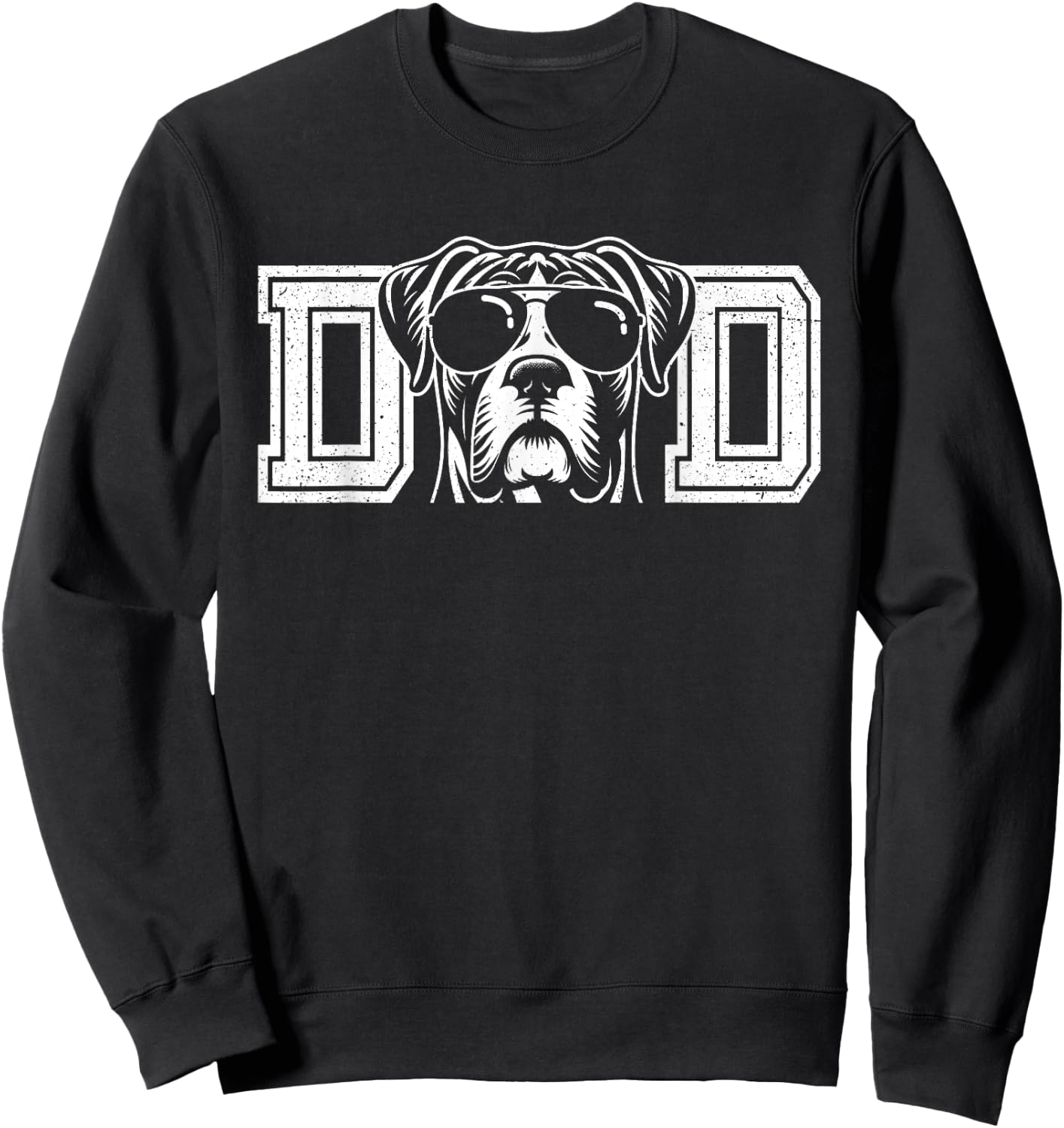 Boxer Dog Owner Boxer Dad Father's Day Sweatshirt - Sweatshirt | Black