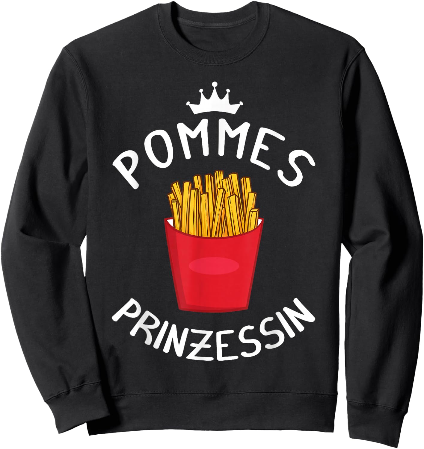 French Fries Ketchup Gift , black Sweatshirt - Sweatshirt | Black