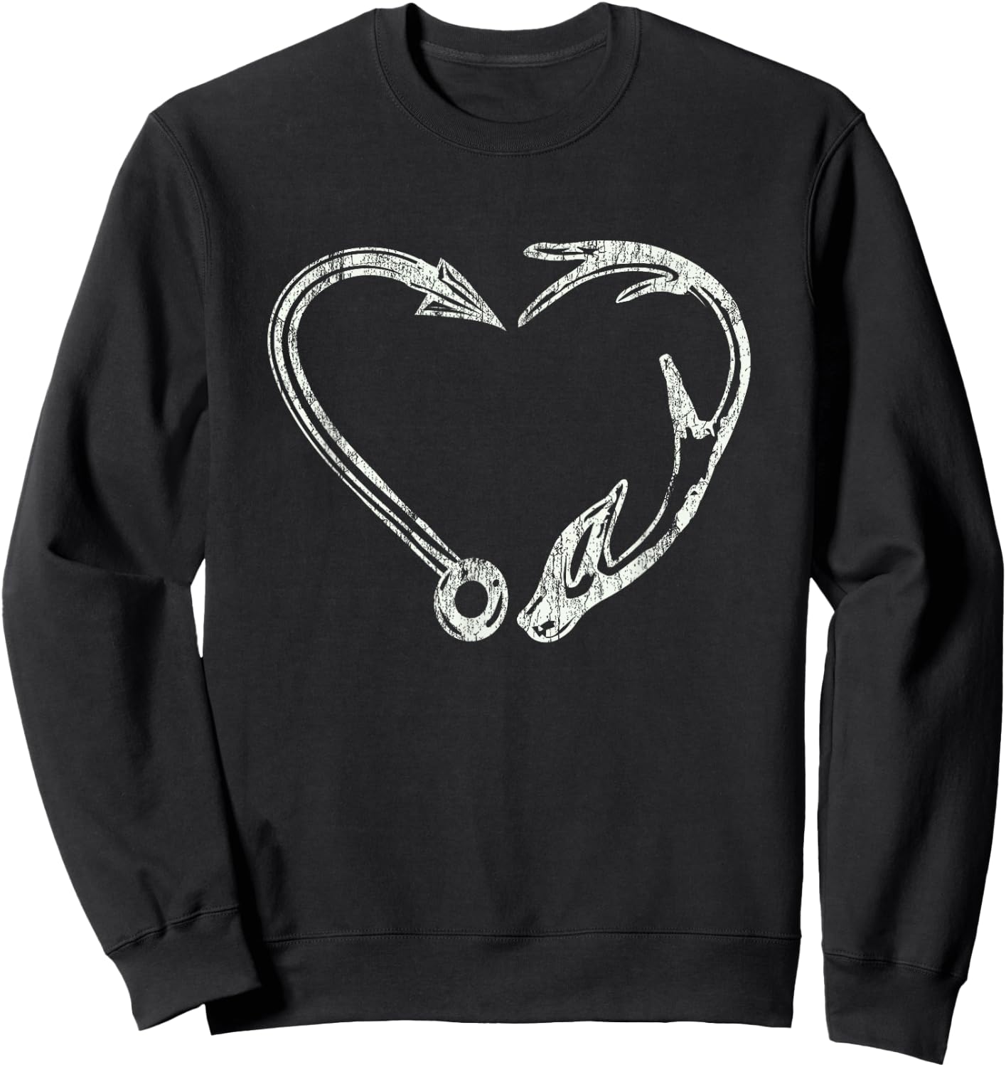Fishing & Shed horn Hunter Antler Elk, Deer- hunting Sweatshirt - Sweatshirt | Black