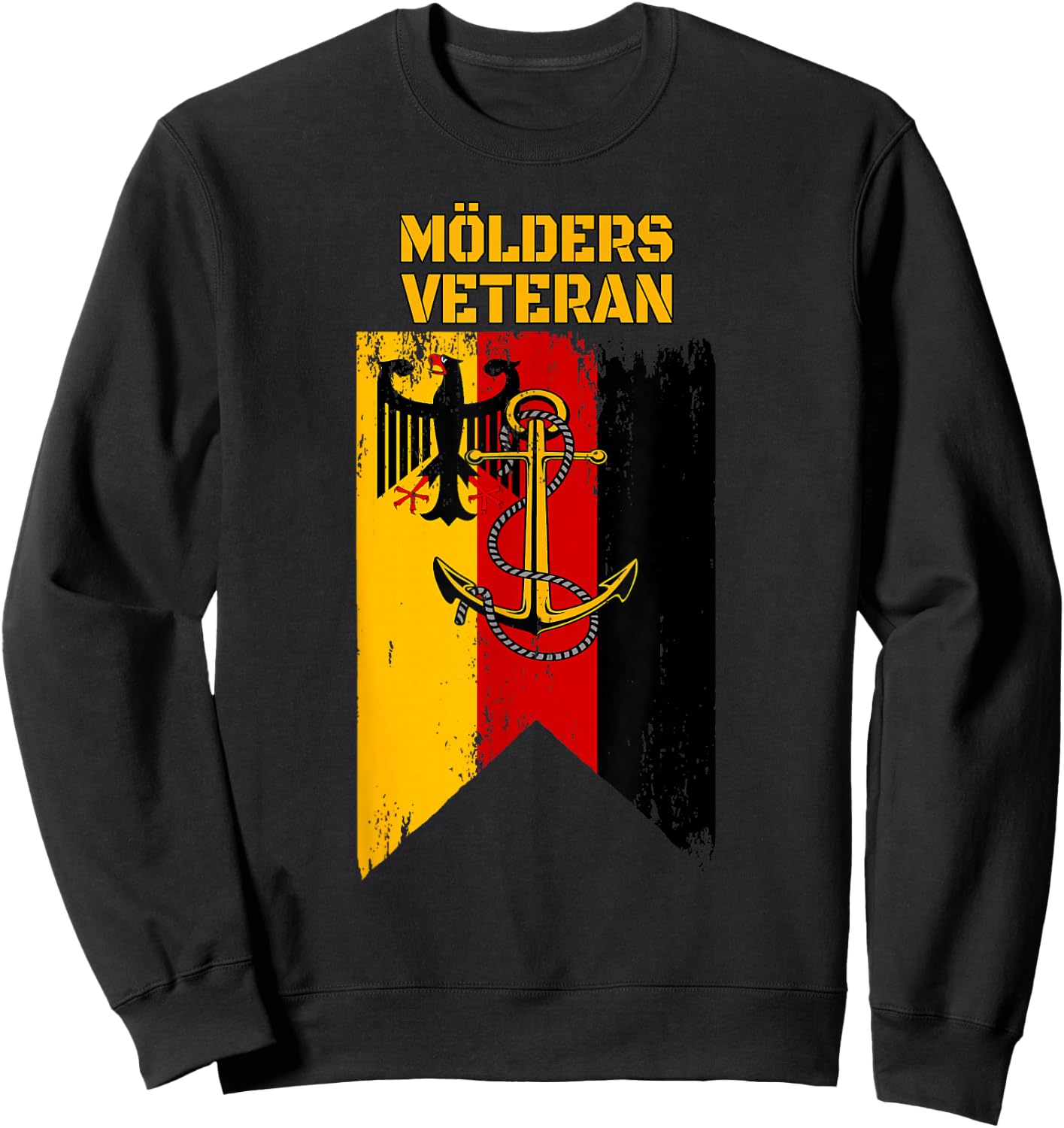 Destroyer Mölders Warship Veterans Day Father's Day Grandpa , black Sweatshirt - Sweatshirt | Black
