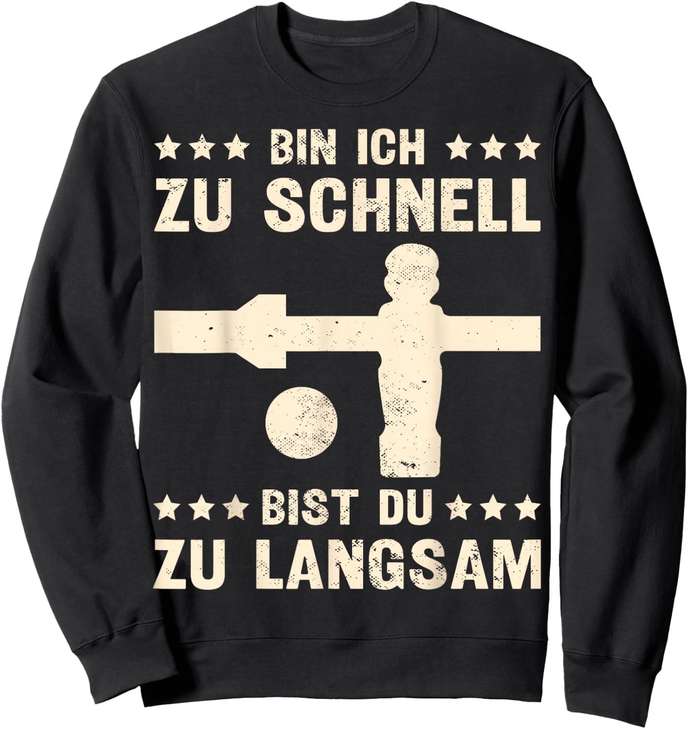 Kickern Table Football Table Football , black, s Sweatshirt - Sweatshirt | Black