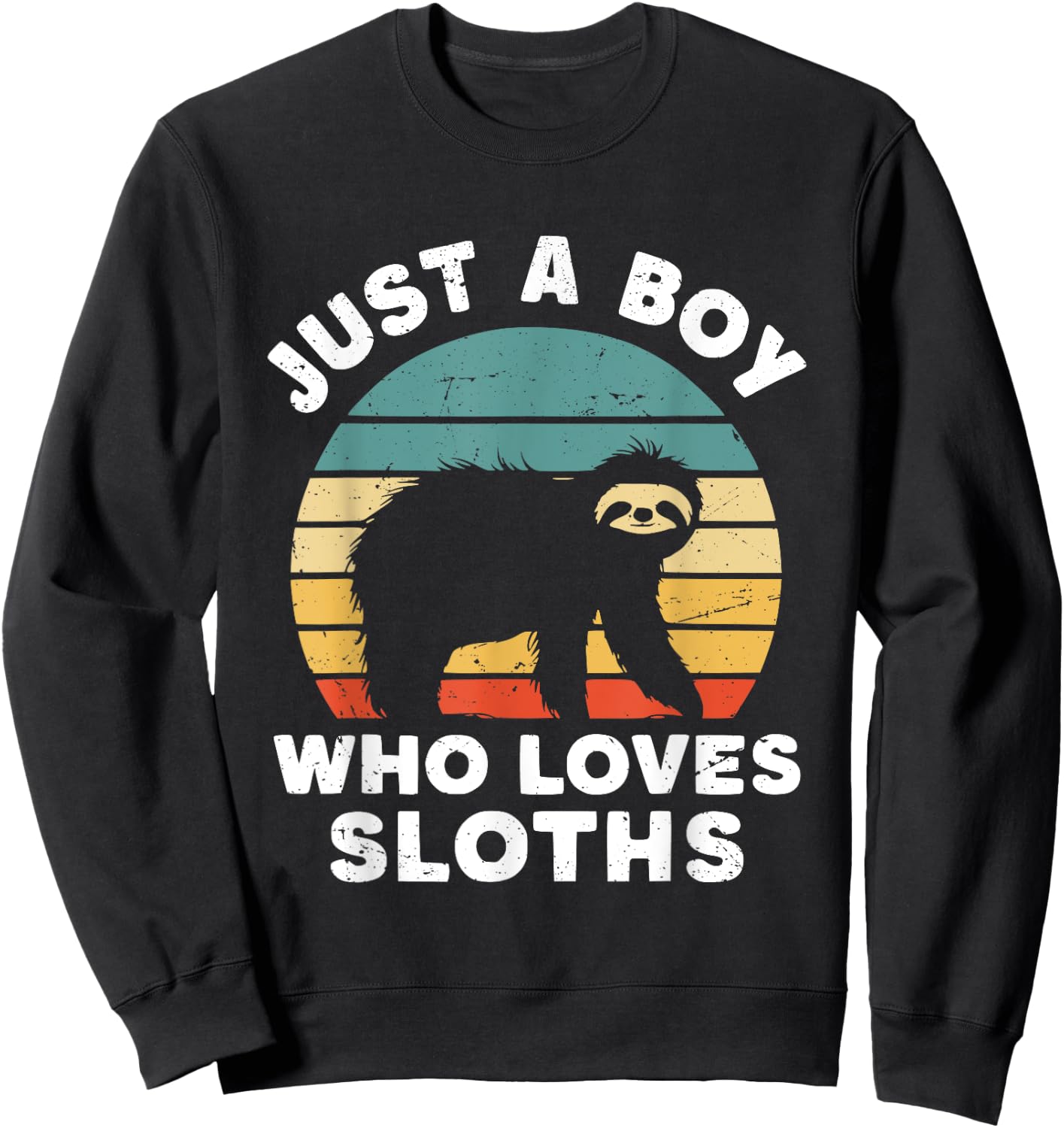 Just A Boy Who Loves Sloths Sweatshirt - Sweatshirt | Black