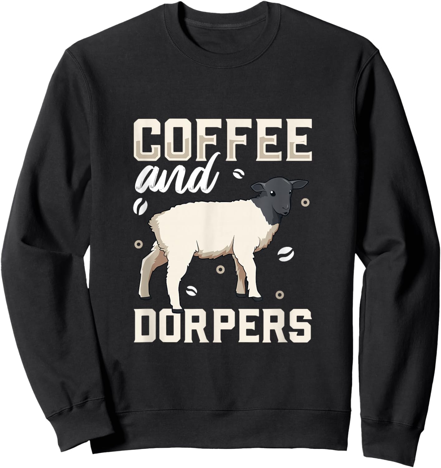Coffee and sheep - Dorper Sweatshirt - Sweatshirt | Black
