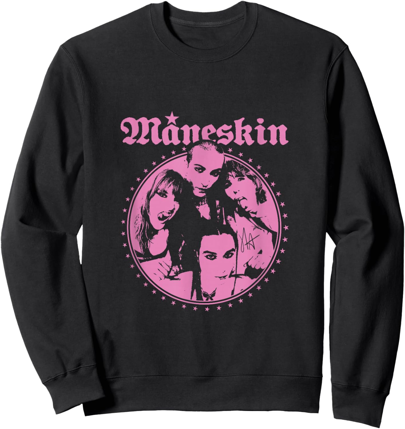 Pink Fisheye Moonskin Sweatshirt - Sweatshirt | Black