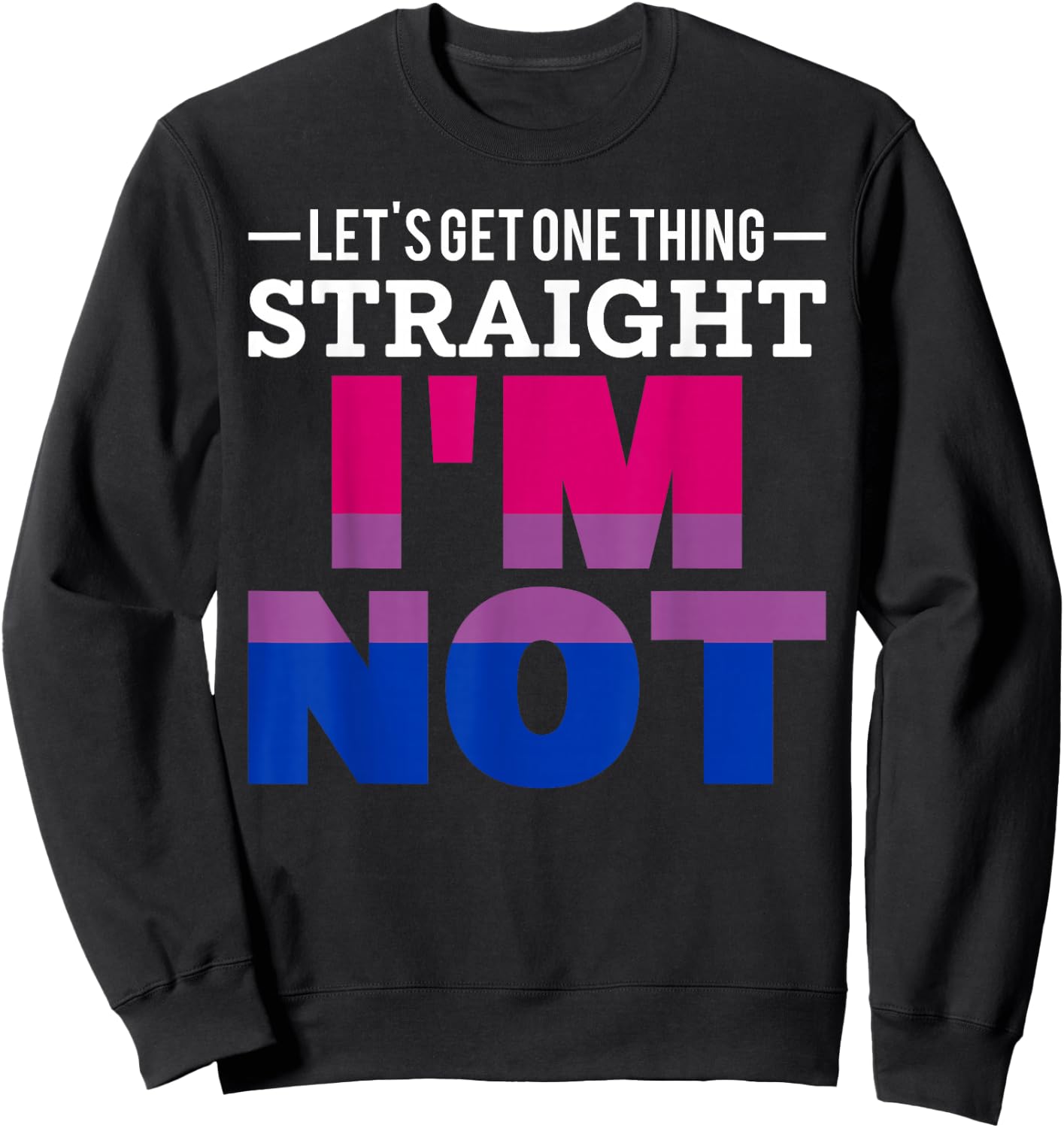 Queer Bisexuality Genderfluid Funny Gift Bisexual Sweatshirt - Sweatshirt | Black