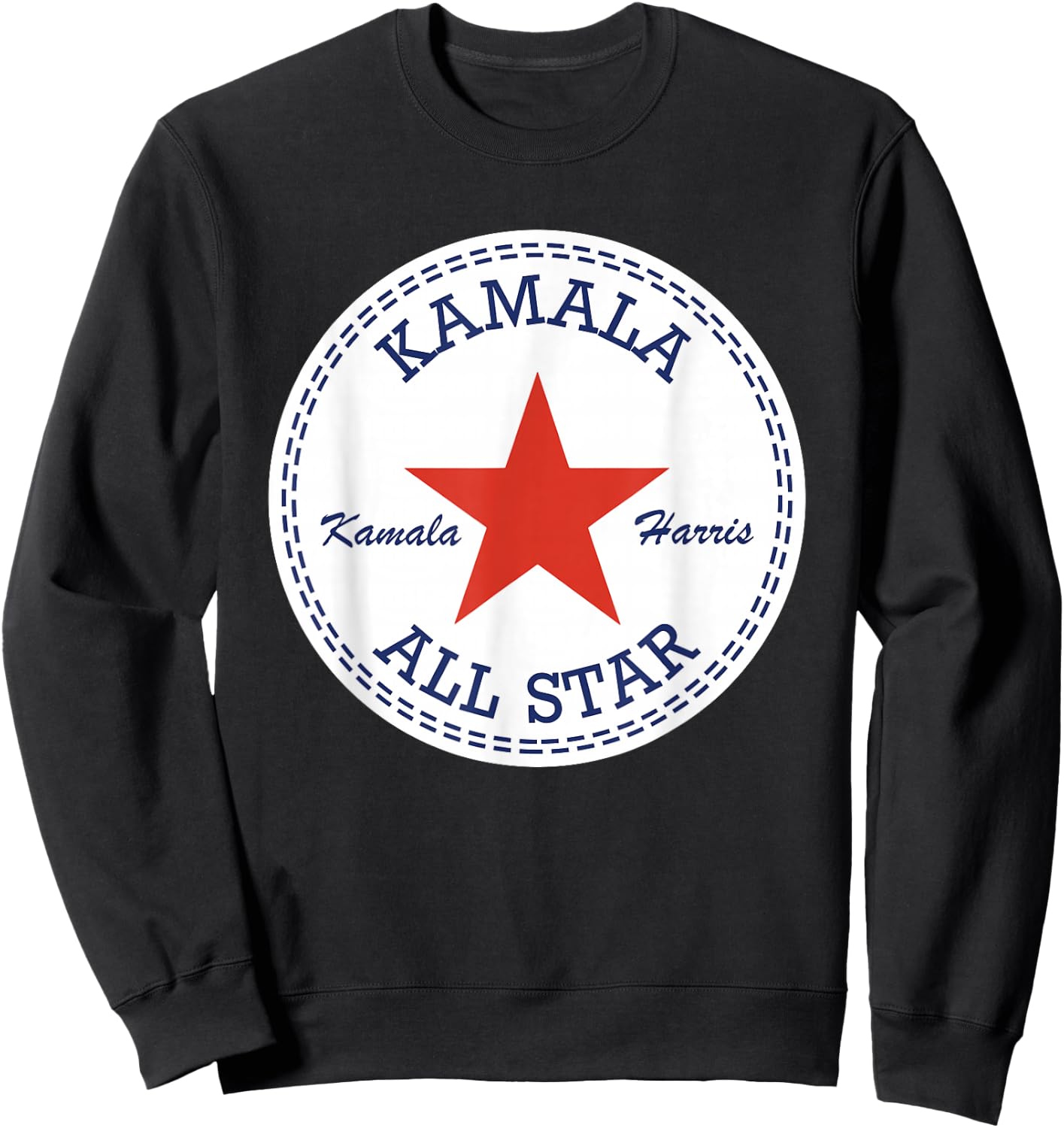 Kamala Harris Converse Logo Election Supporter Shoes , Black, S Sweatshirt - Sweatshirt | Black