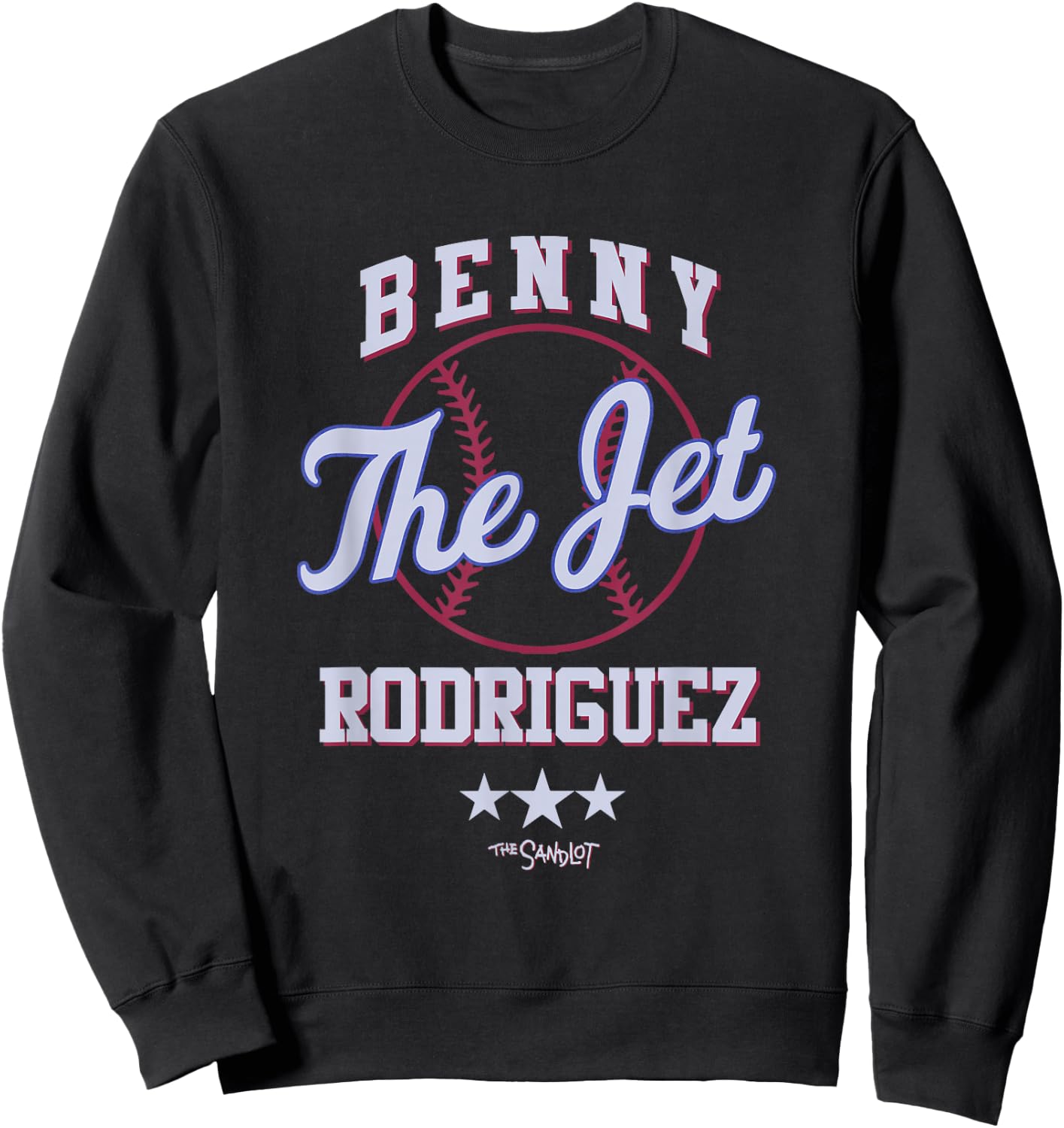 The Sandlot Benny Jet Rodriguez Baseball Sweatshirt - Sweatshirt | Black