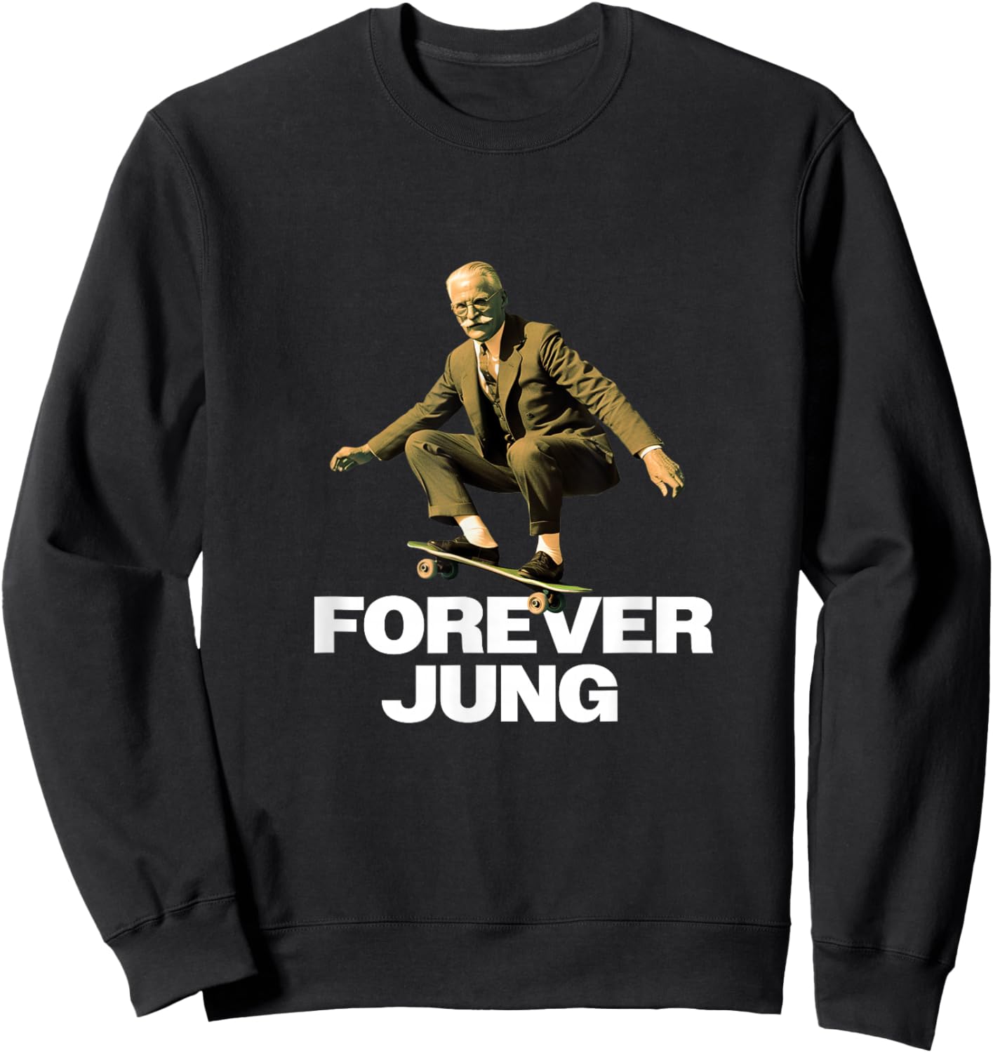 Forever Jung - Lustiges Psychoanalytiker-Design Sweatshirt - Sweatshirt | Black