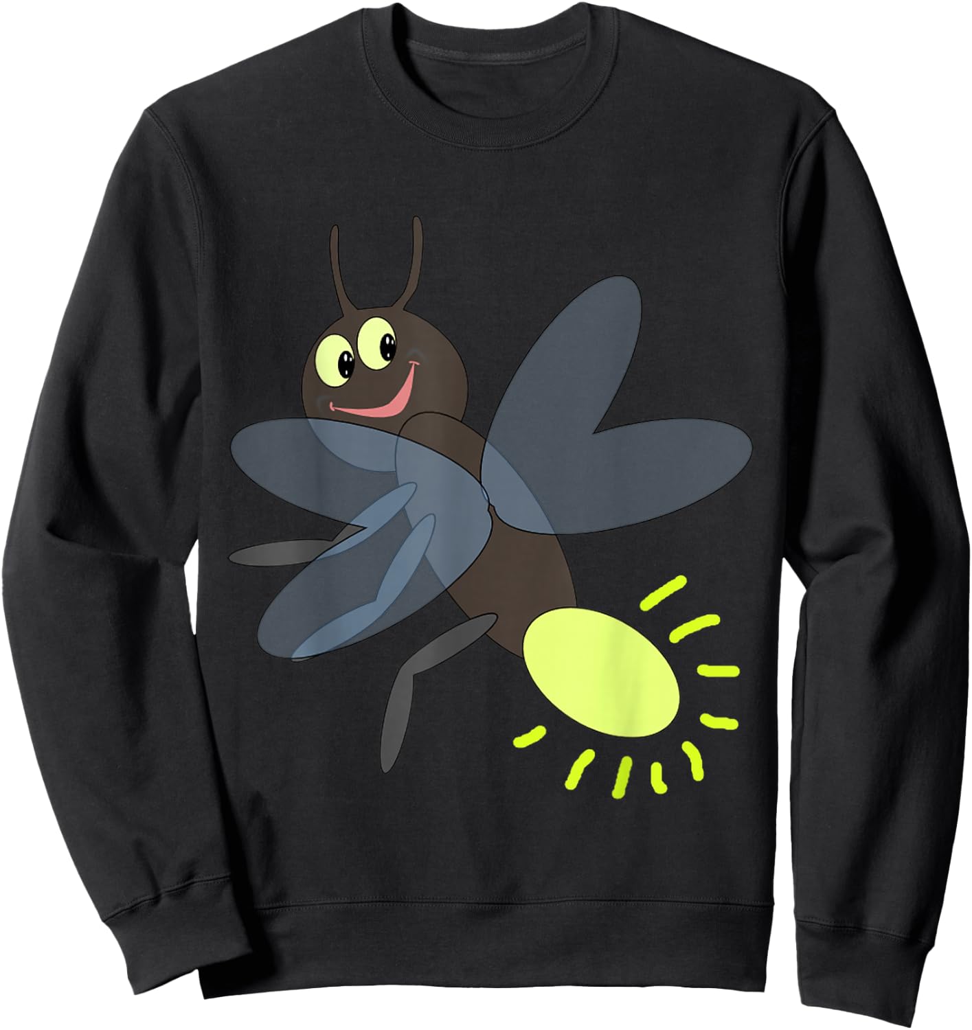 Lightning Bug Firefly Buggy Bug Sweatshirt - Sweatshirt | Black