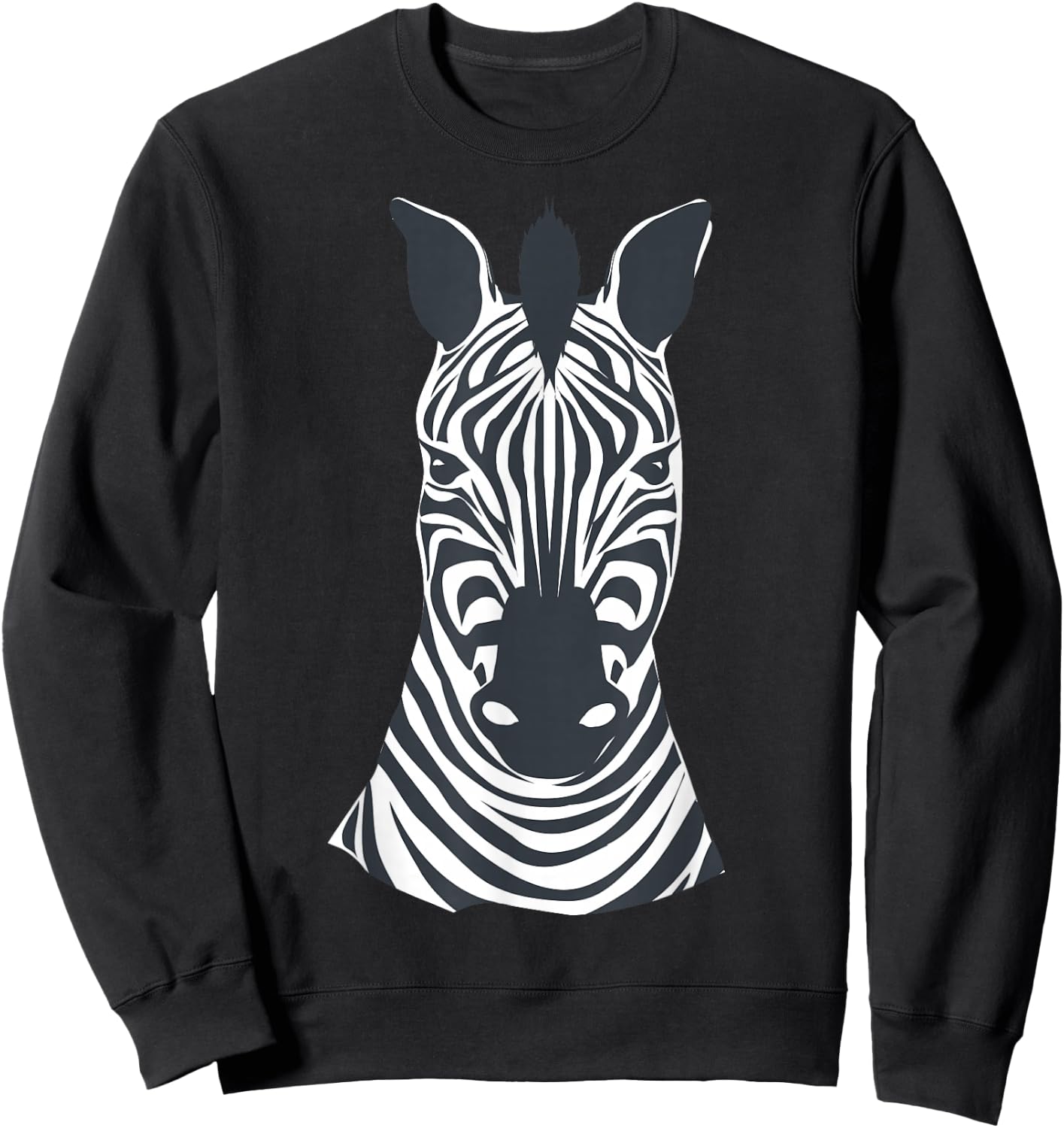 DIY Fancy Dress Kids Zebra Face Costume Boys Girls Child , black Sweatshirt - Sweatshirt | Black