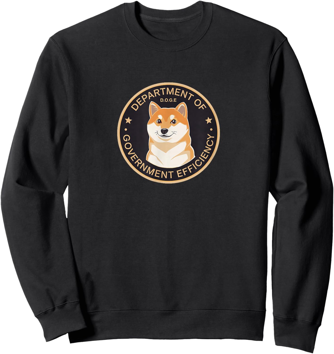Dog Lover SHIBA Inu Puppy Mom & Dog Dad Kids Teens DOGE Department Of Government Efficiency Shiba Inu Dog Coin Sweatshirt - Sweatshirt | Black