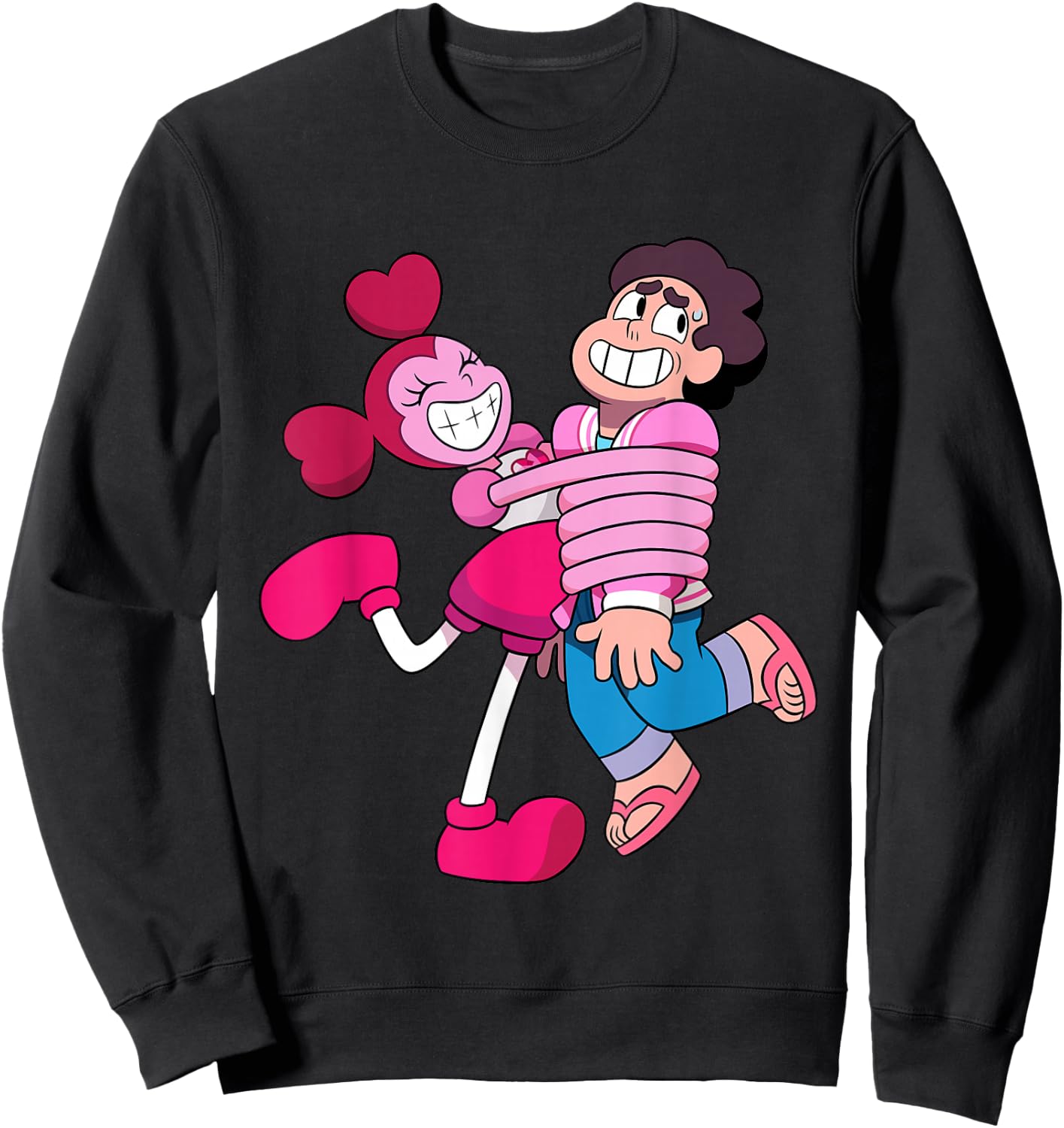 Steven Universe Spinel Loves Steven Sweatshirt - Sweatshirt | Black